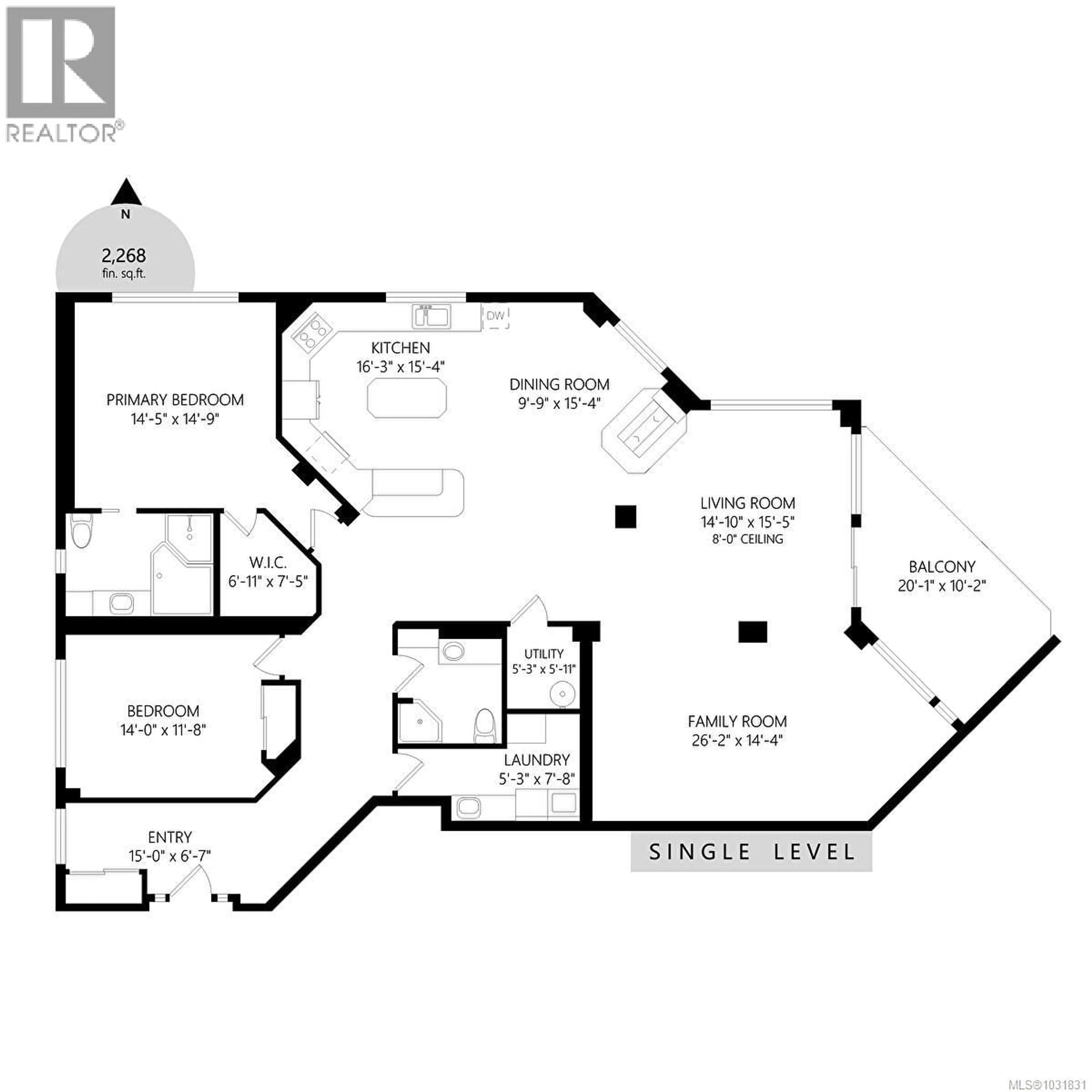 Floor plan for 5 - 9885 SECOND STREET, Sidney British Columbia V8L3C7