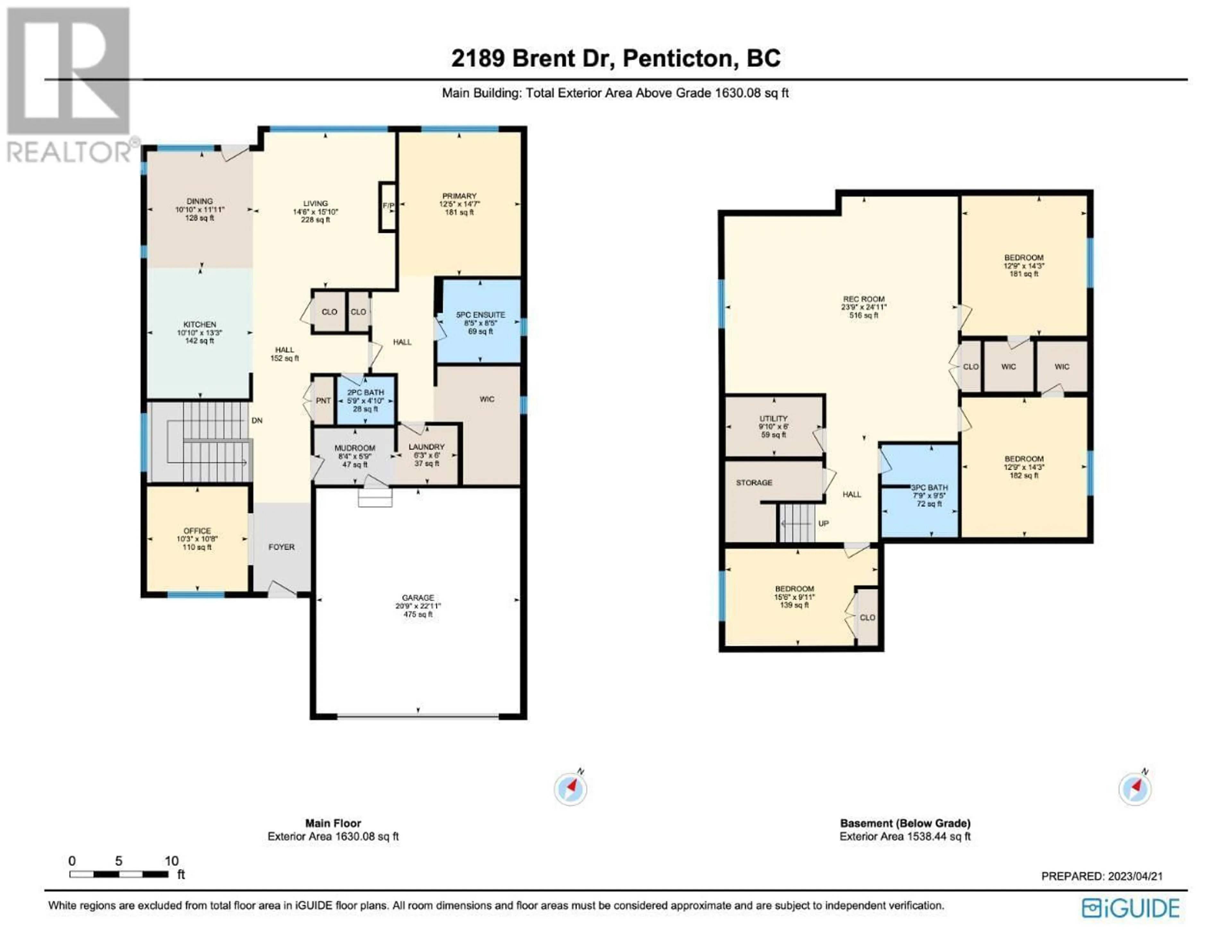 Floor plan for 2189 BRENT Drive, Penticton British Columbia V2A8M9