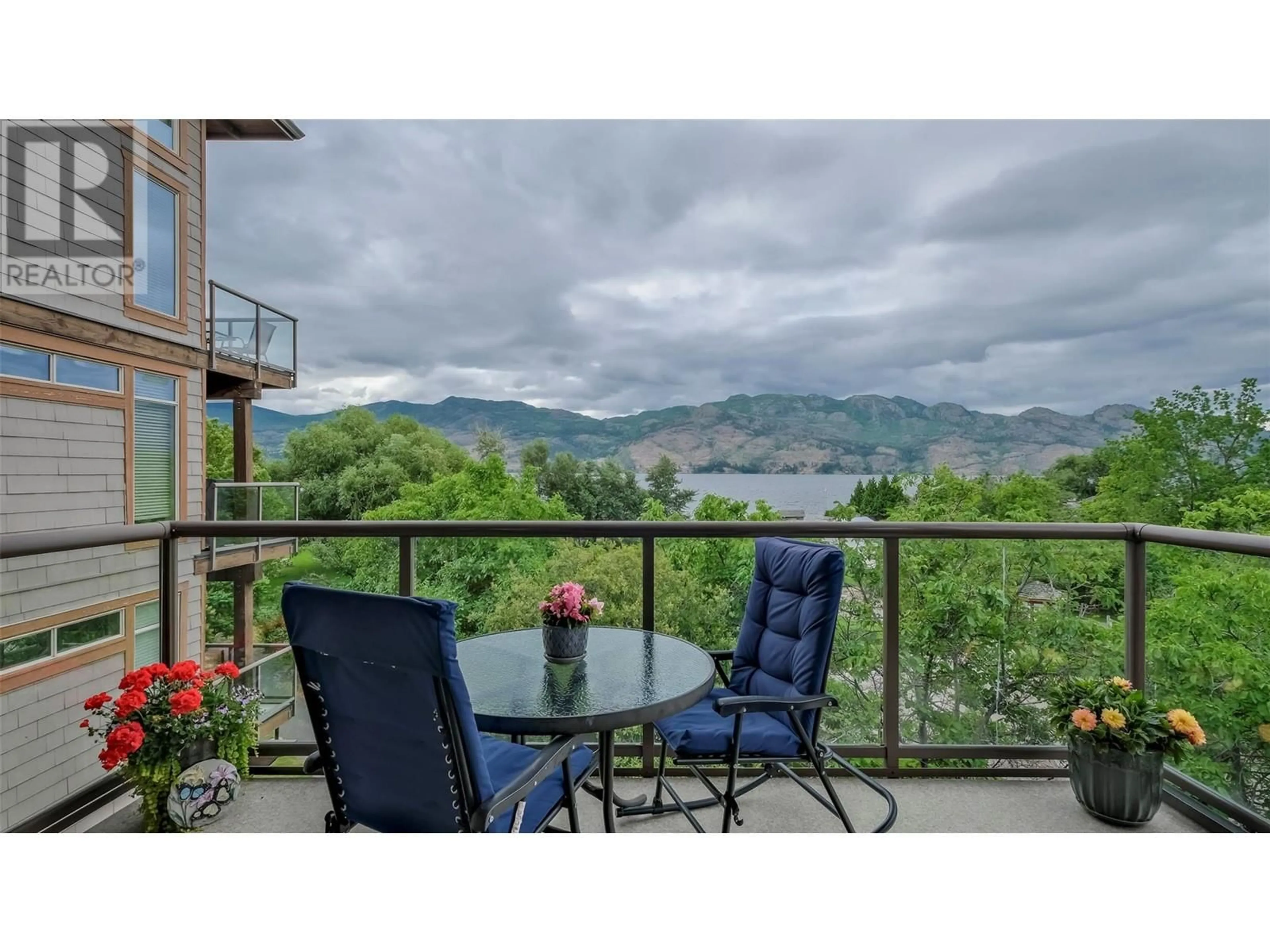 Balcony in the apartment for 4205 Gellatly Road Unit# 336, West Kelowna British Columbia V4T2K2