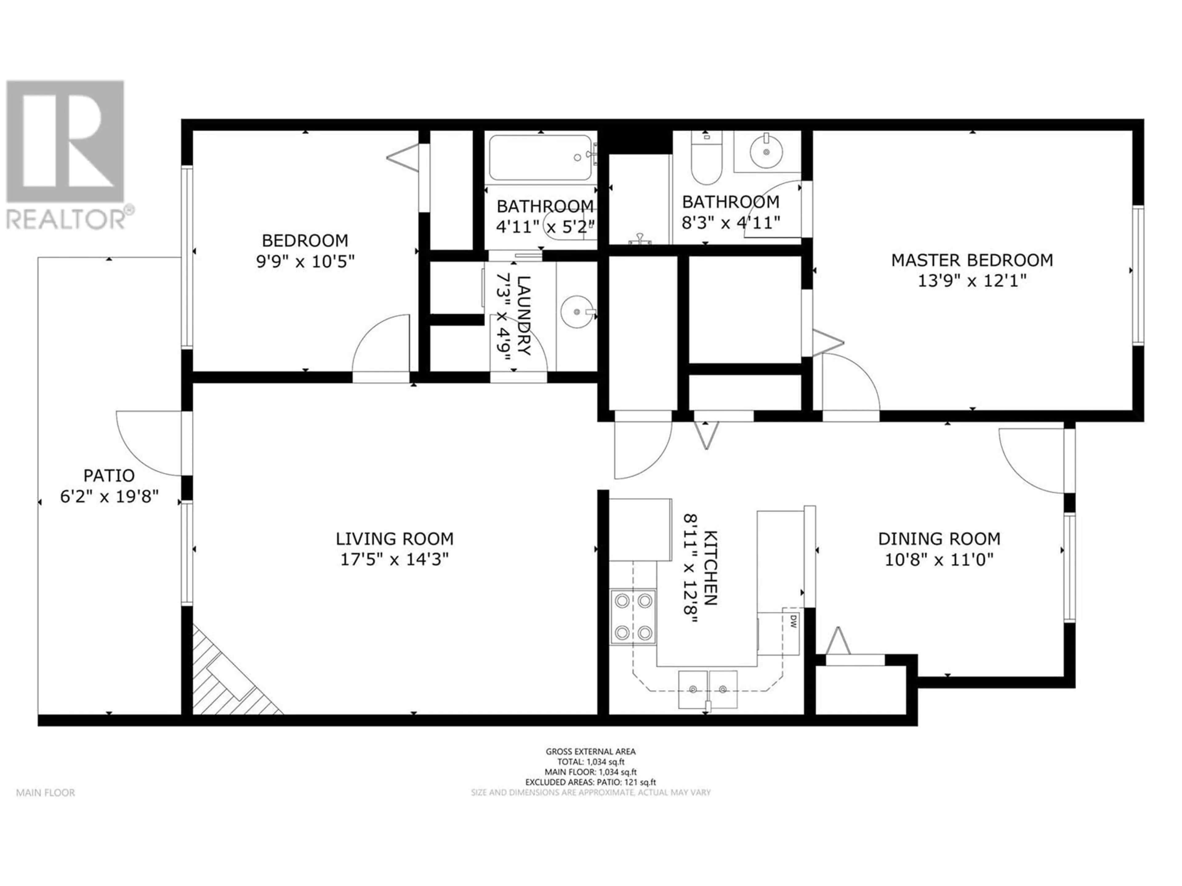 Floor plan for 4740 20th Street Unit# 93, Vernon British Columbia V1T9N7
