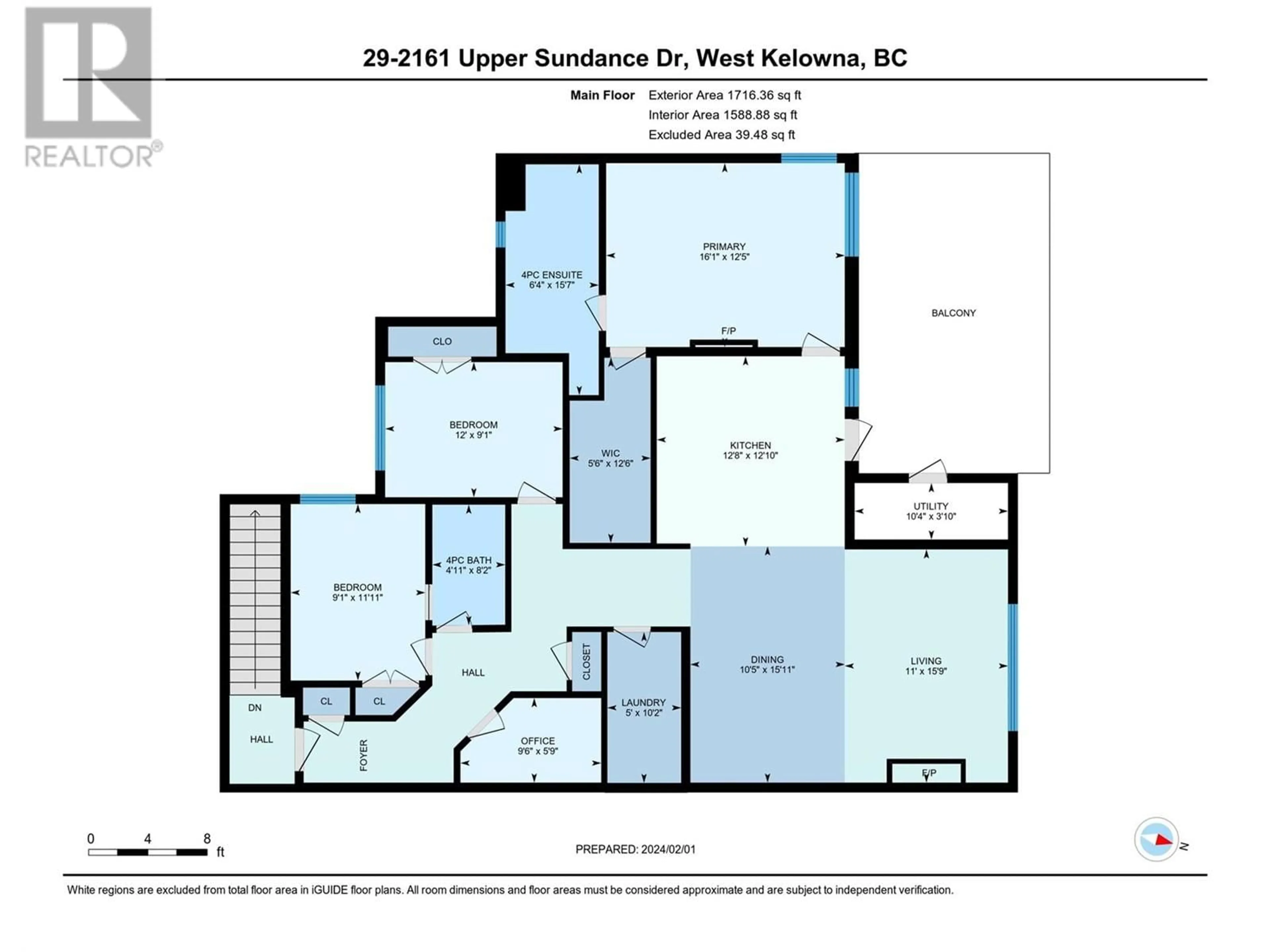 Floor plan for 2161 Upper Sundance Drive Unit# 29, West Kelowna British Columbia V4T3M9