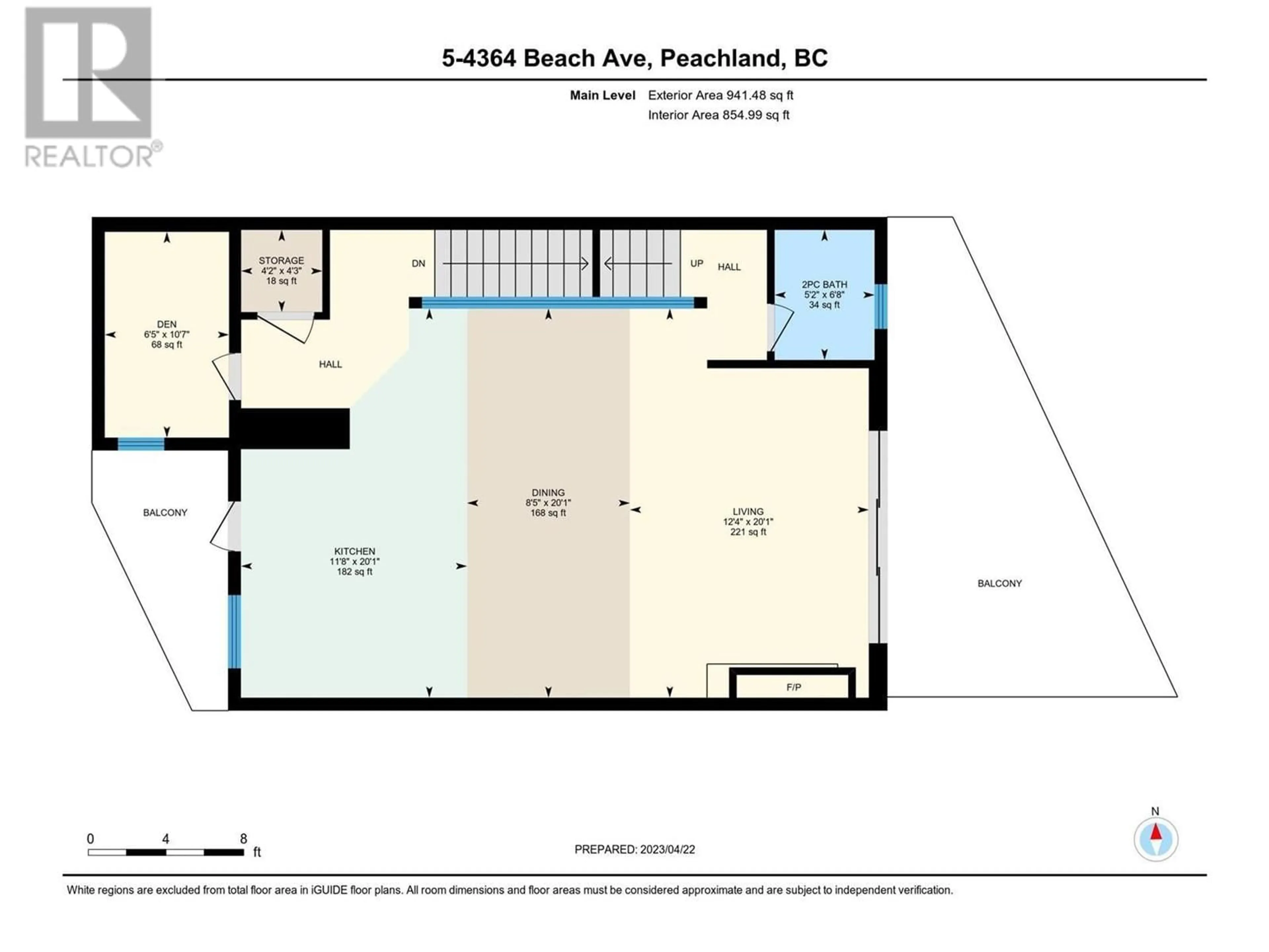 Floor plan for 4364 Beach Avenue Unit# 5, Peachland British Columbia V0H1X6