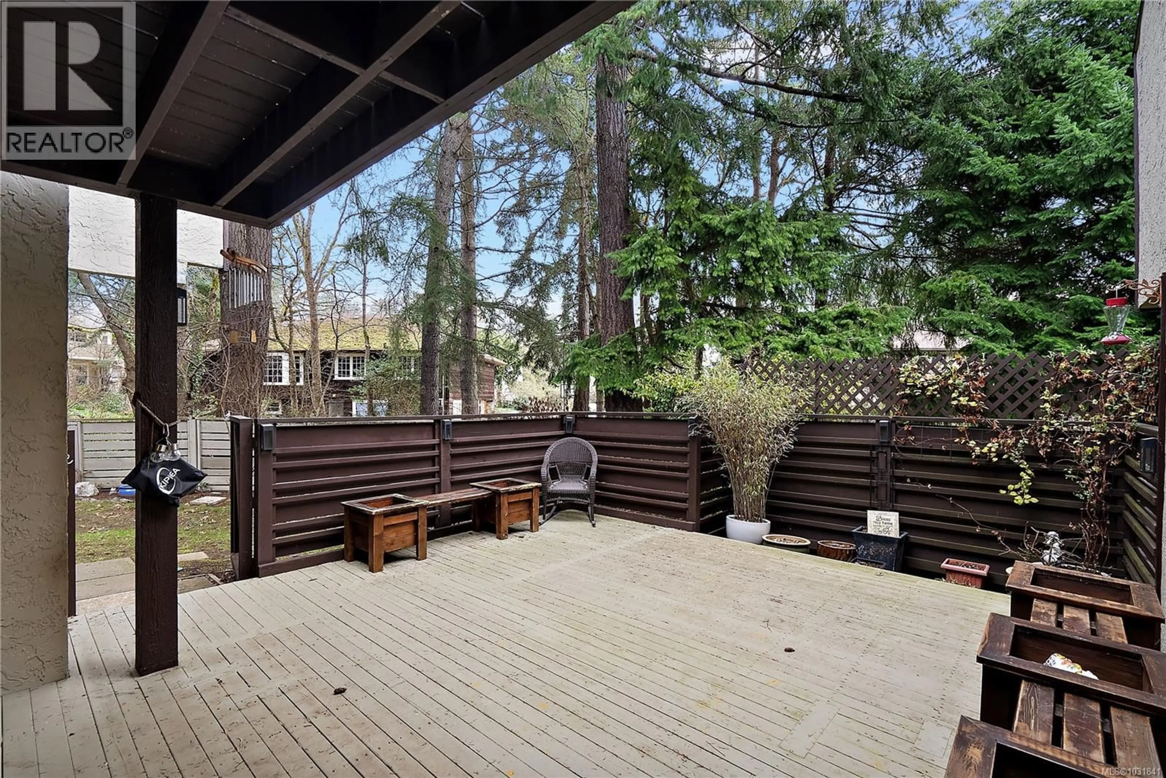 Patio, forest/trees view for 13 - 897 ADMIRALS ROAD, Esquimalt British Columbia V9A2P1