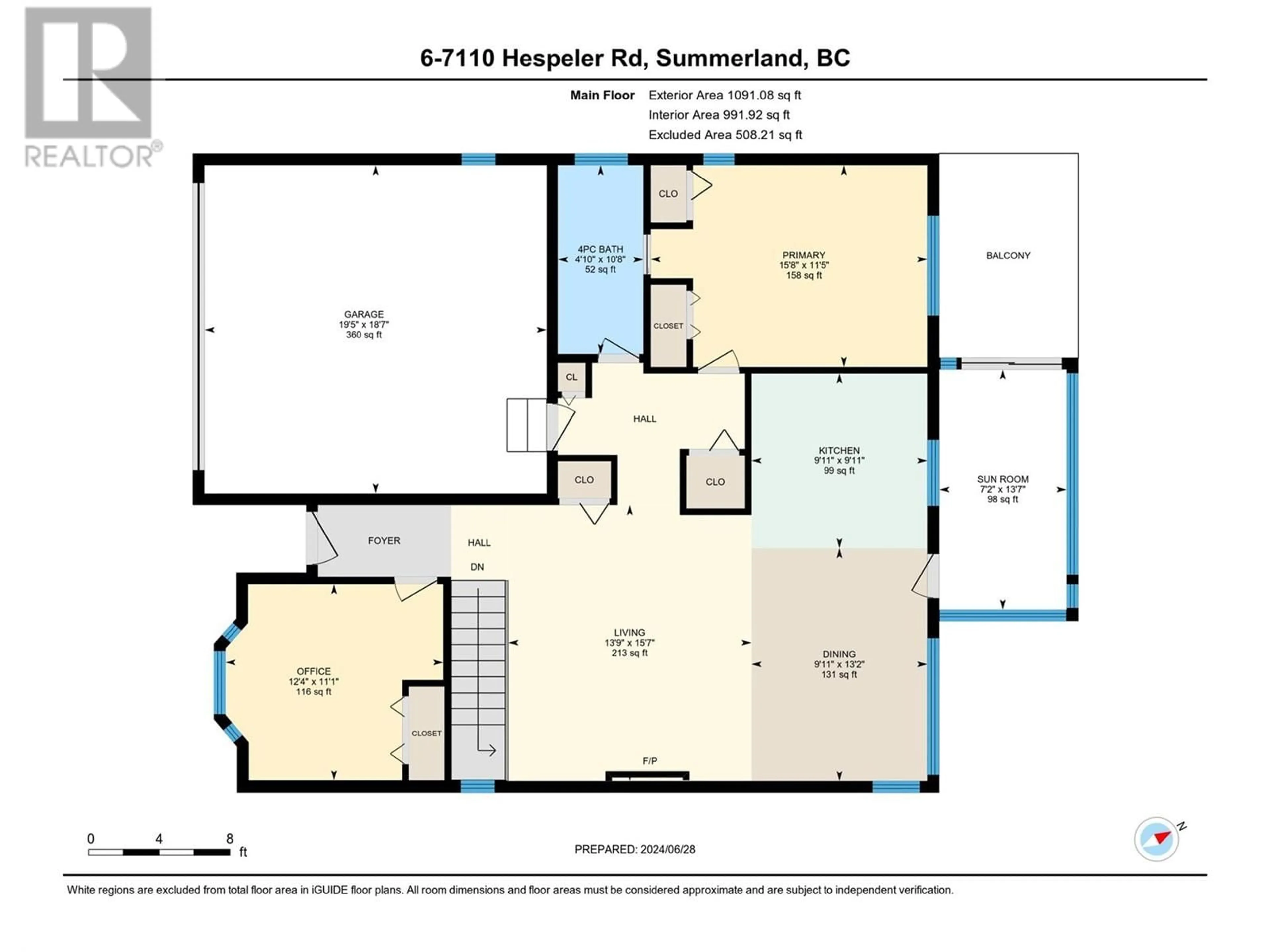 Floor plan for 7110 Hespeler Road Unit# 6, Summerland British Columbia V0H1Z4