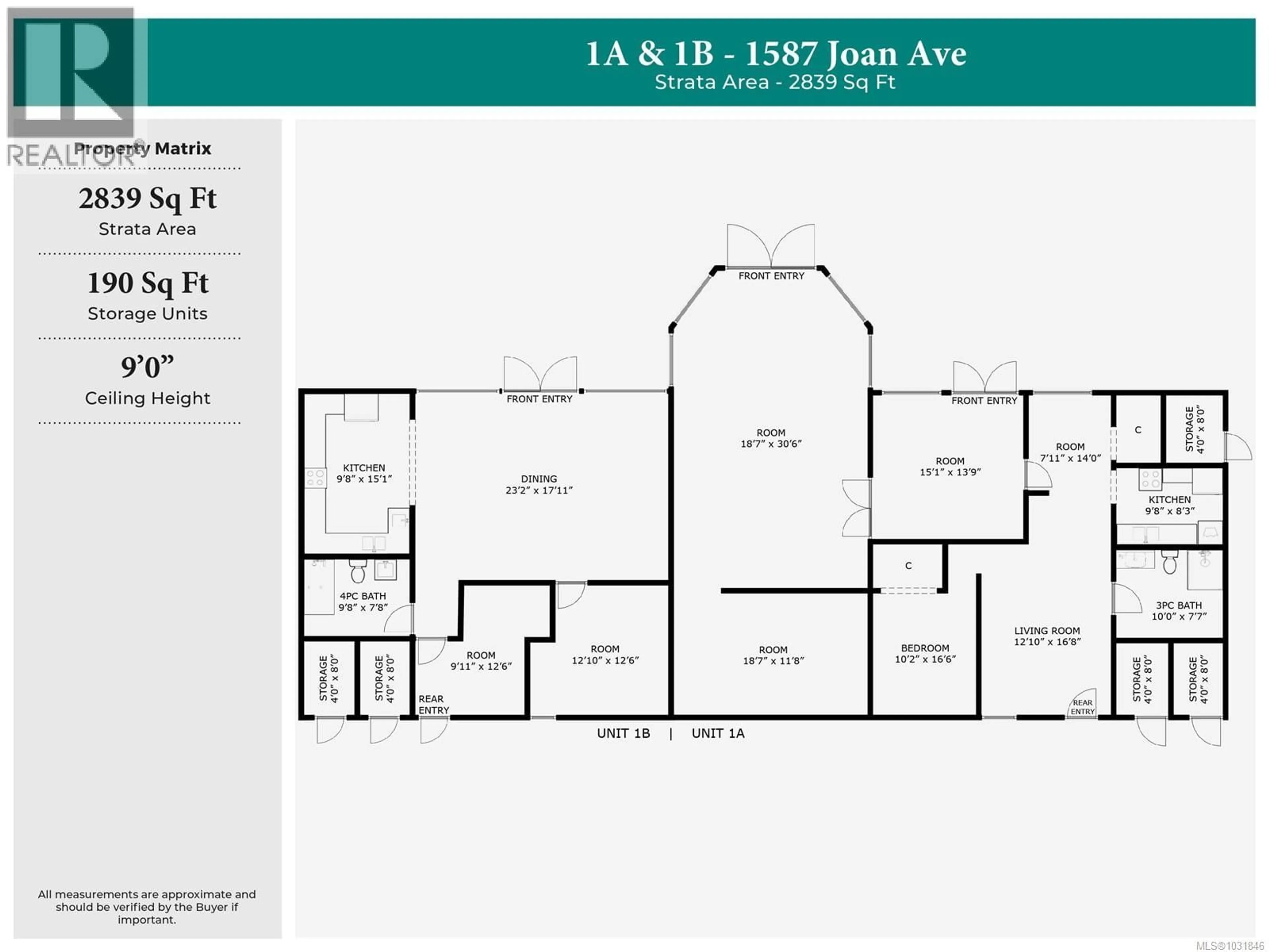 Floor plan for 1 - 1587 JOAN AVENUE, Crofton British Columbia V0R1R0