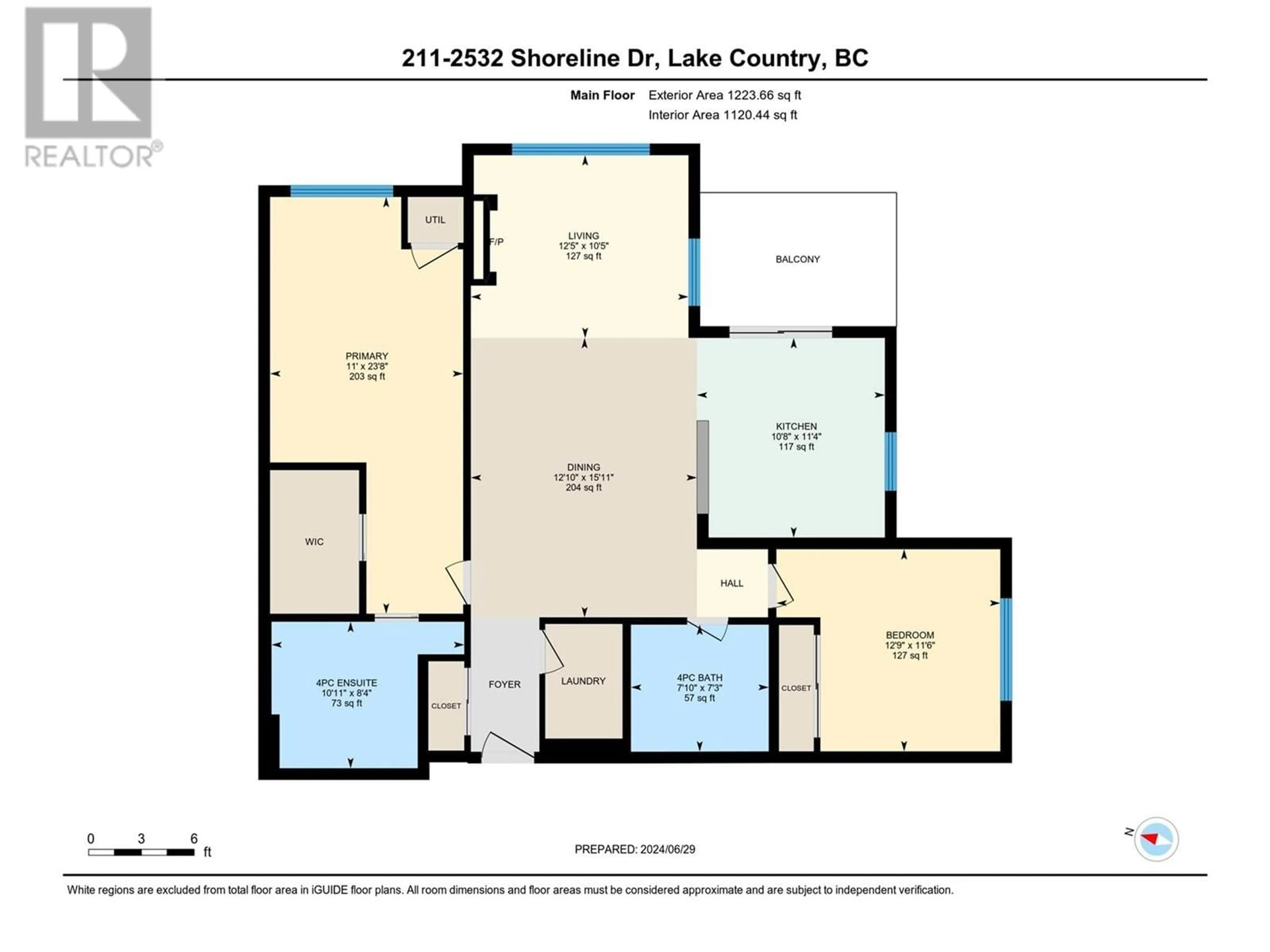 Floor plan for 2532 Shoreline Drive Unit# 211, Lake Country British Columbia V4V2R6