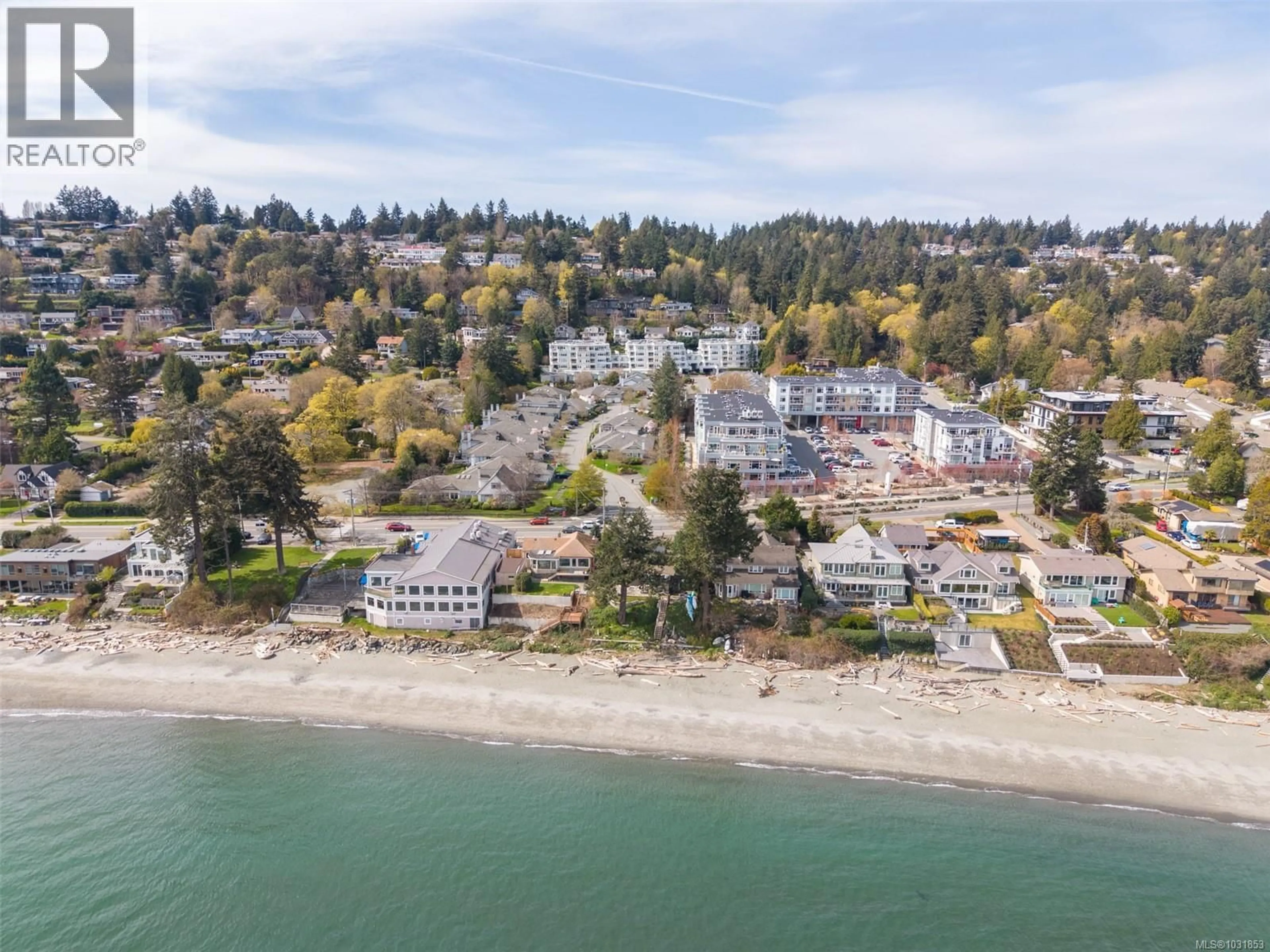 A pic from outside/outdoor area/front of a property/back of a property/a pic from drone, water/lake/river/ocean view for 206 - 5110 CORDOVA BAY ROAD, Saanich British Columbia V8Y2K5