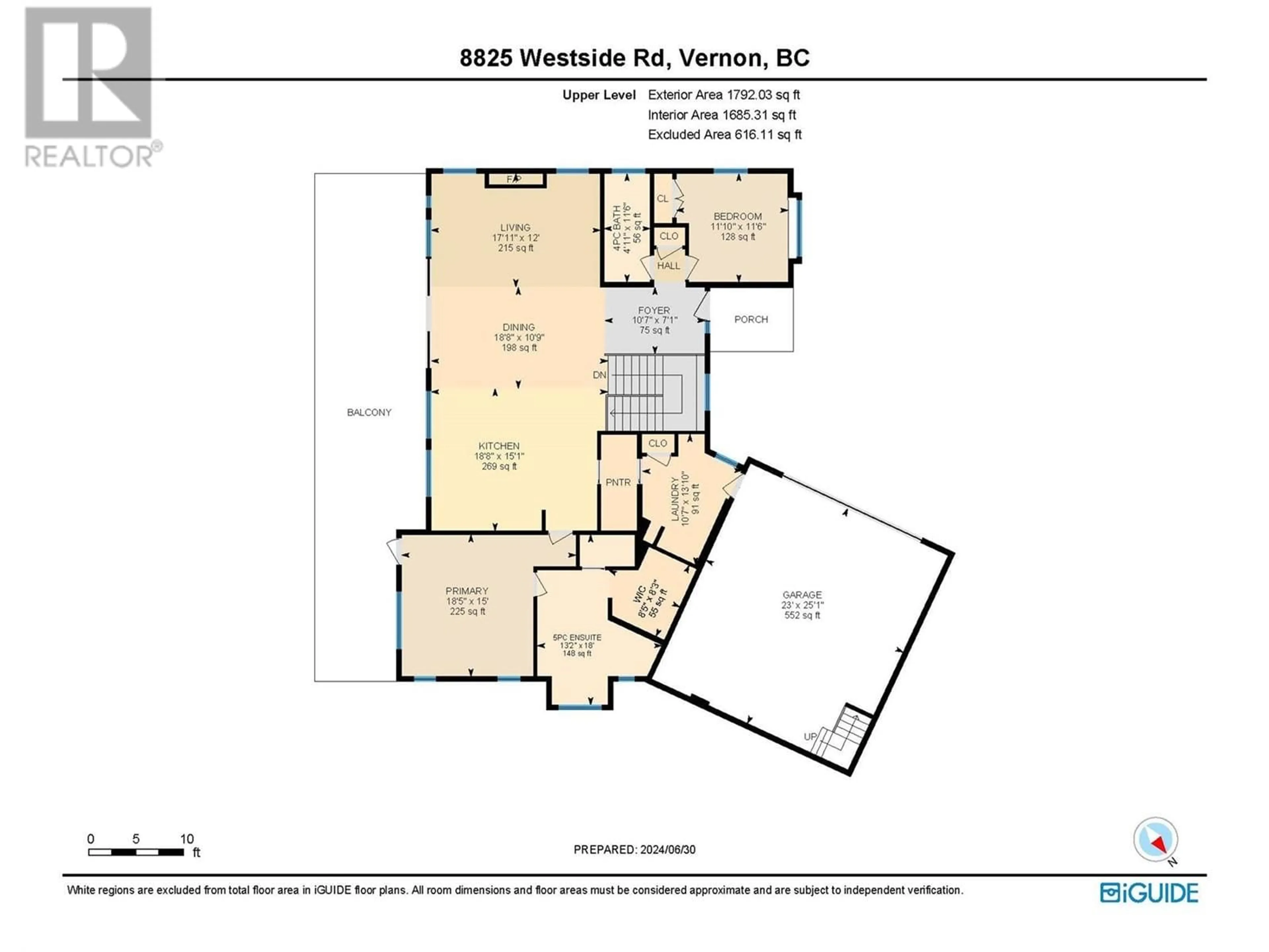 Floor plan for 8825 Westside Road, Vernon British Columbia V1H2E8