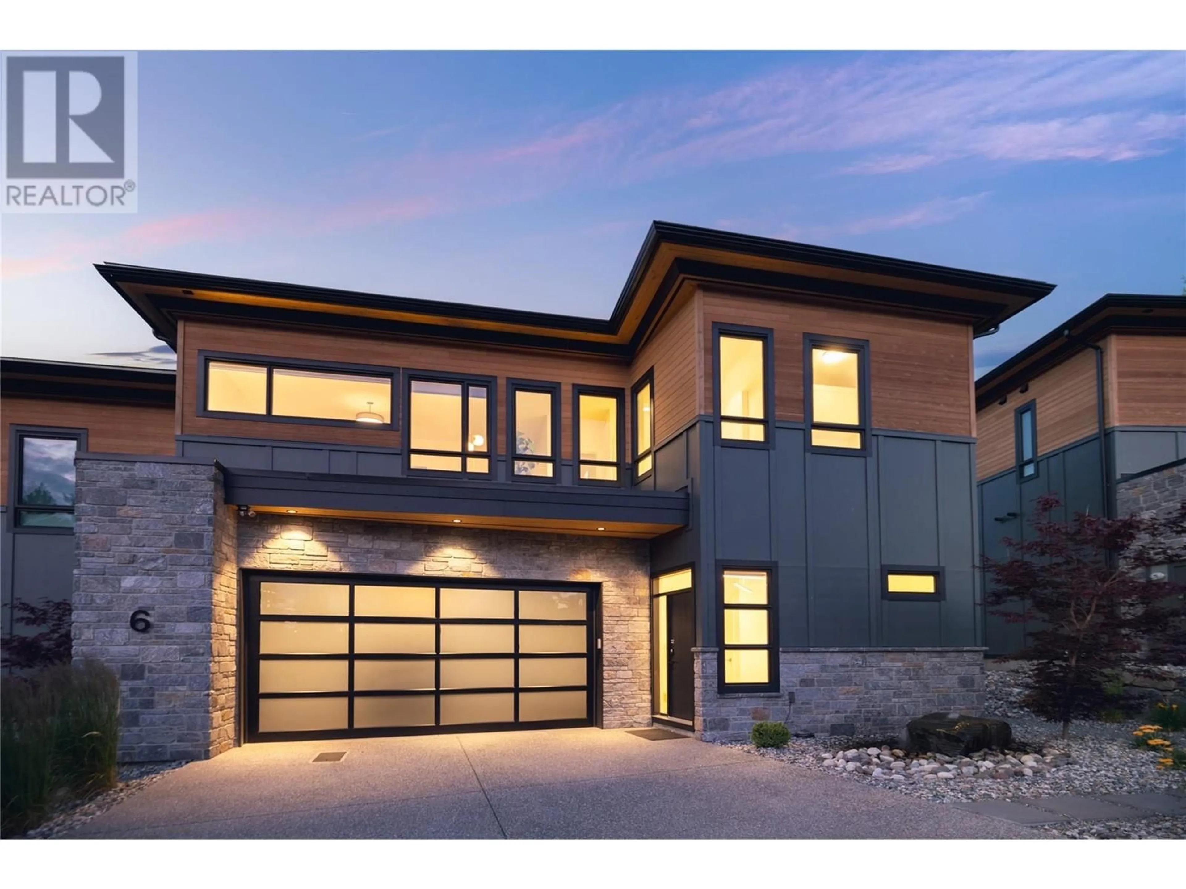 Home with brick exterior material for 175 Predator Ridge Drive Unit# 6, Vernon British Columbia V1H0A1