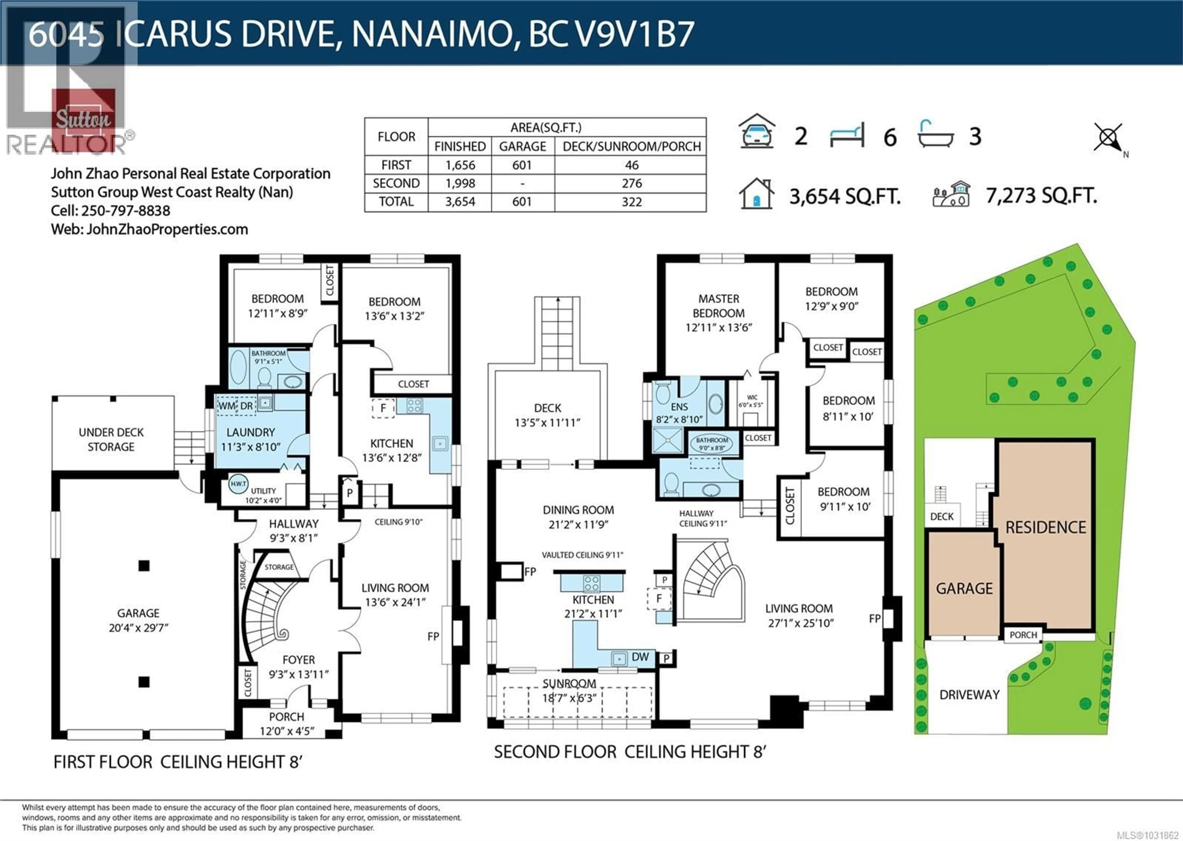 Floor plan for 6045 ICARUS DRIVE, Nanaimo British Columbia V9V1B7