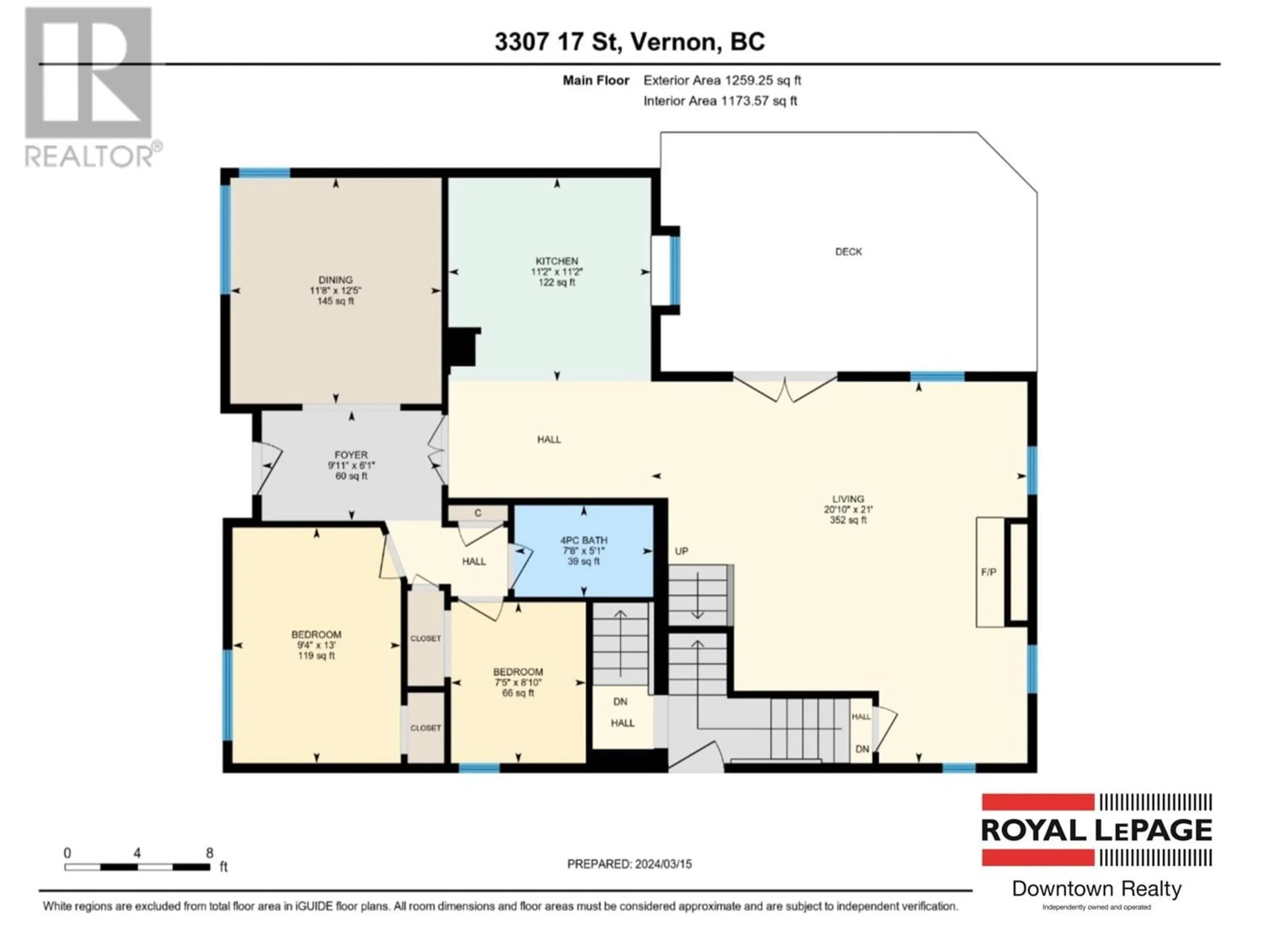 Floor plan for 3307 17 Street, Vernon British Columbia V1T3Y8