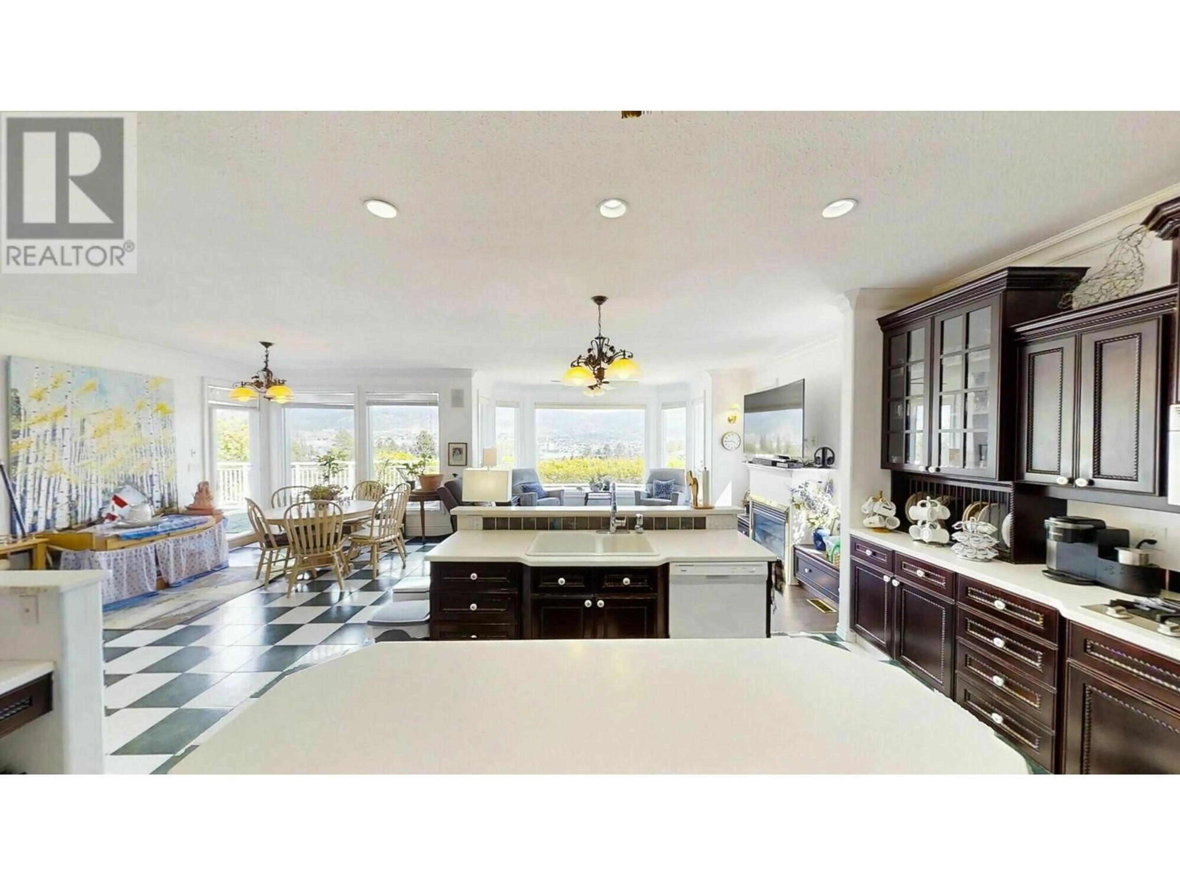 Open concept kitchen, ceramic/tile floor for 317 HYSLOP DRIVE, Penticton British Columbia V2A8Z9