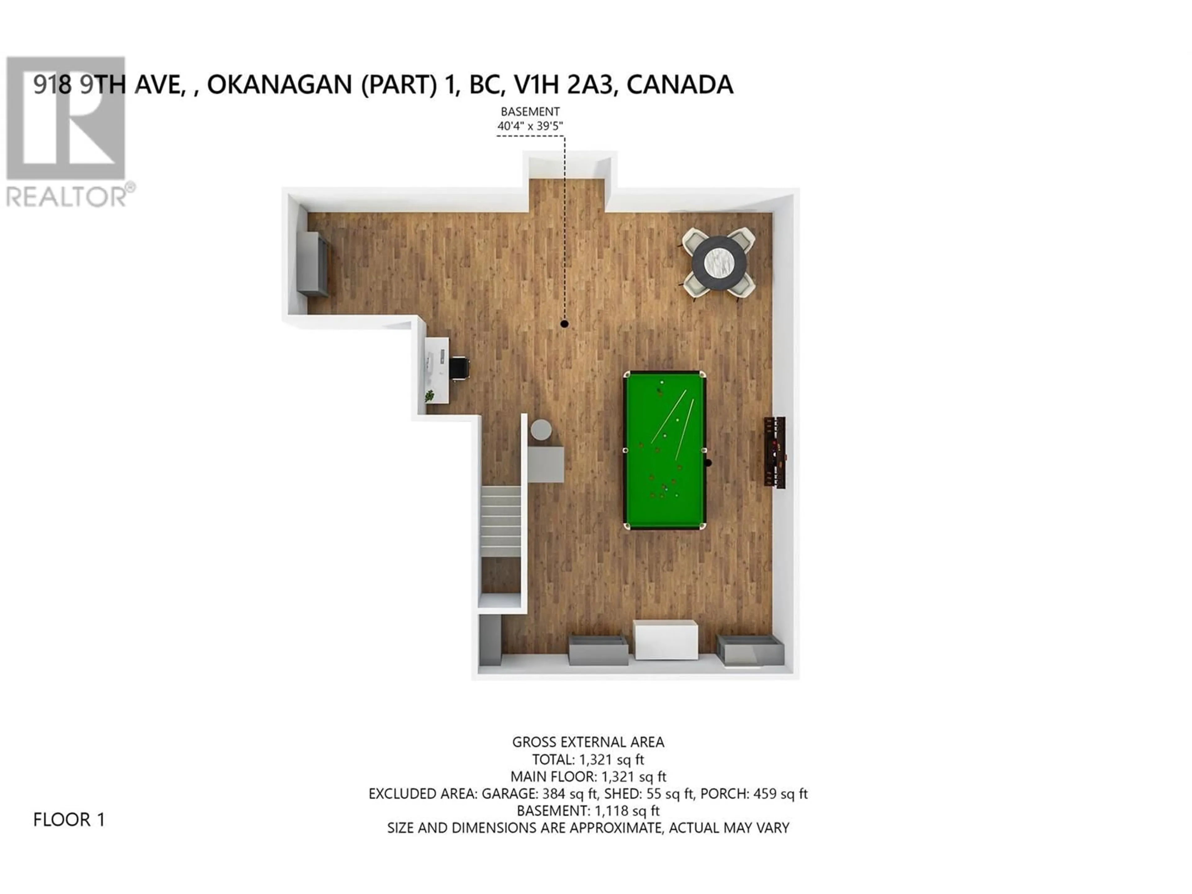 Floor plan for 918 9 AVENUE, Vernon British Columbia V1H1Z1
