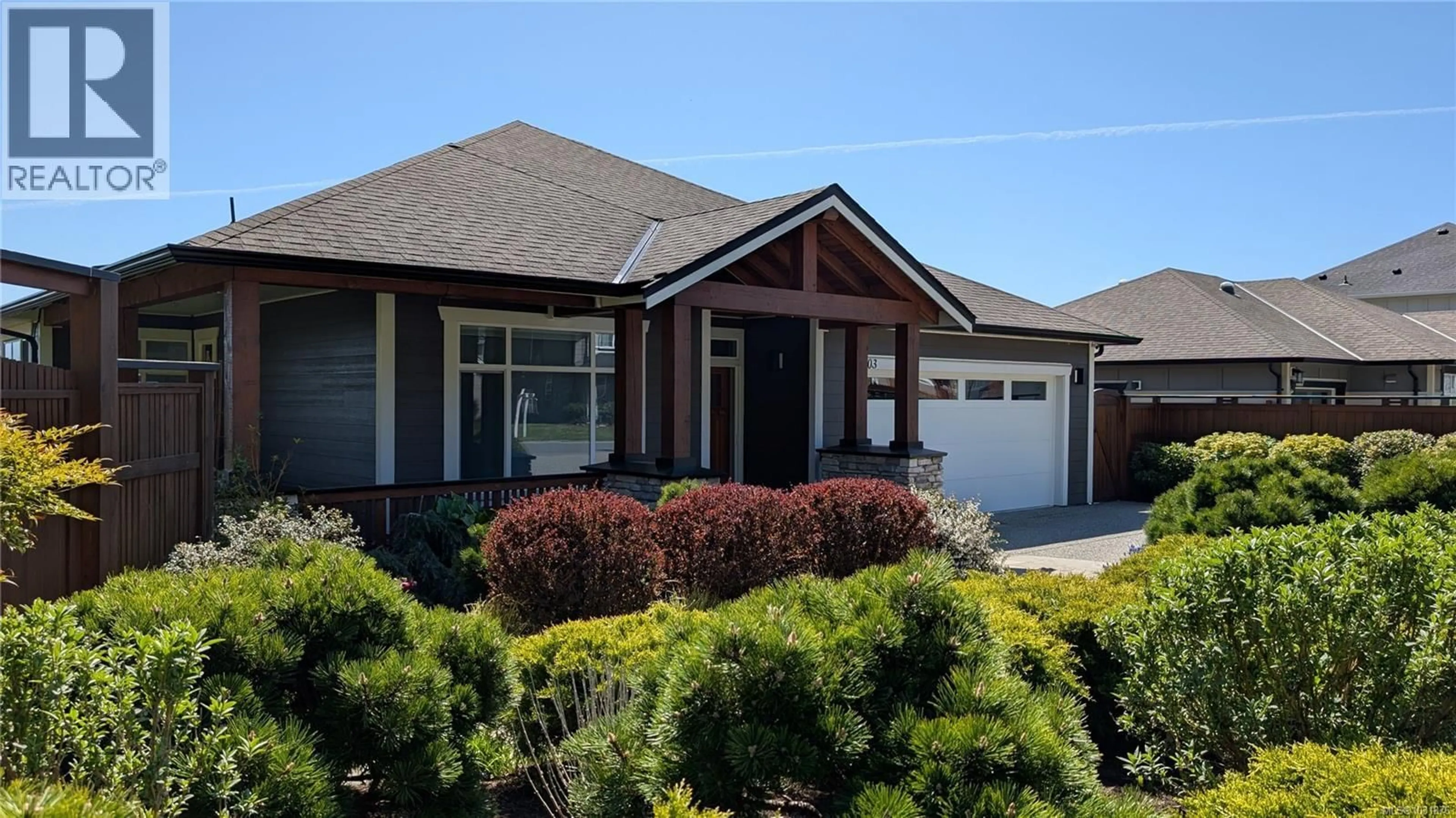 Home with vinyl exterior material, street for 6303 RIVERSTONE DRIVE, Sooke British Columbia V9Z1N4