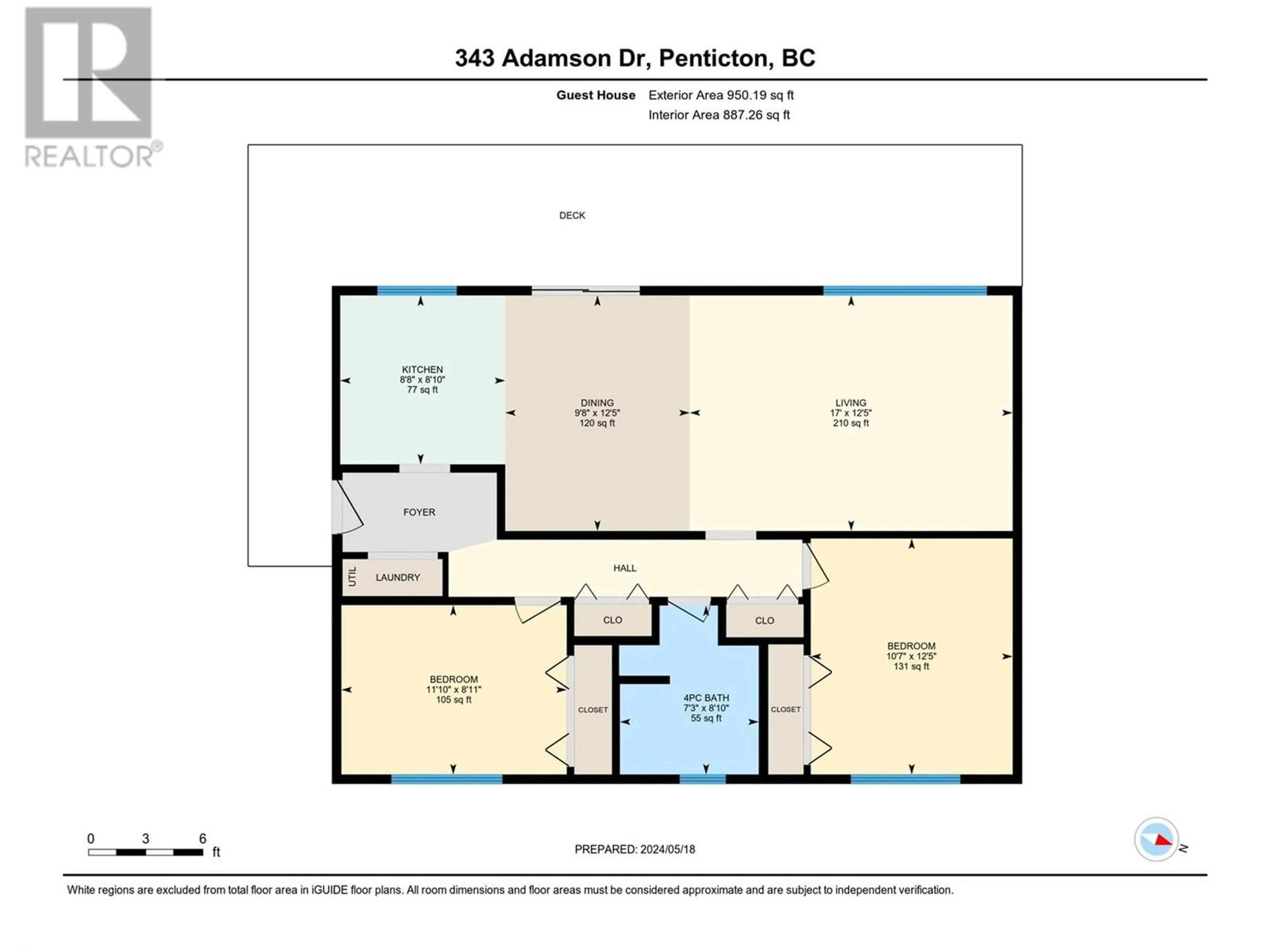 Floor plan for 343 ADAMSON Drive Unit# 101, Penticton British Columbia V2A7R7