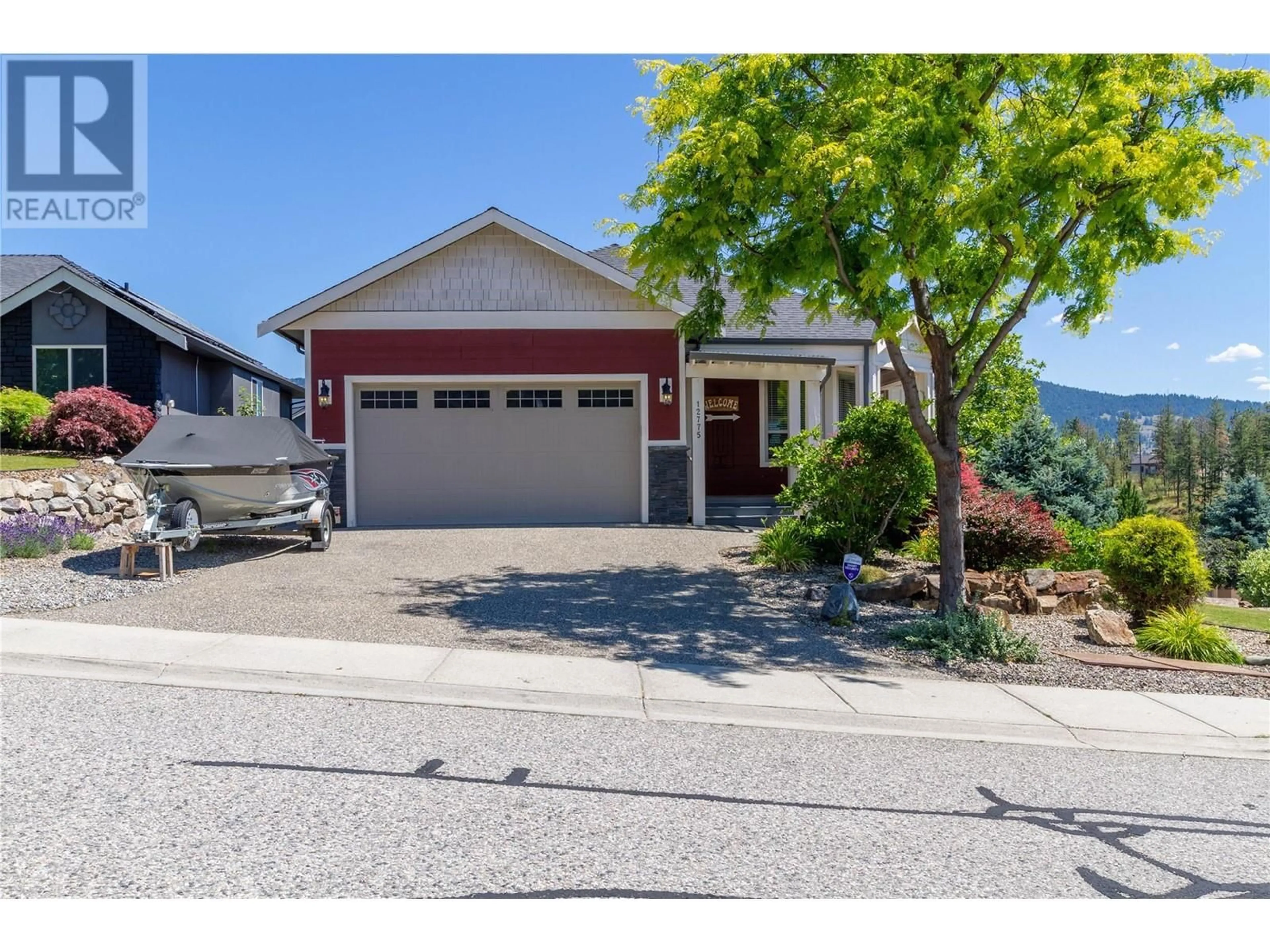 Frontside or backside of a home, the street view for 12775 Shoreline Drive, Lake Country British Columbia V4V2N8