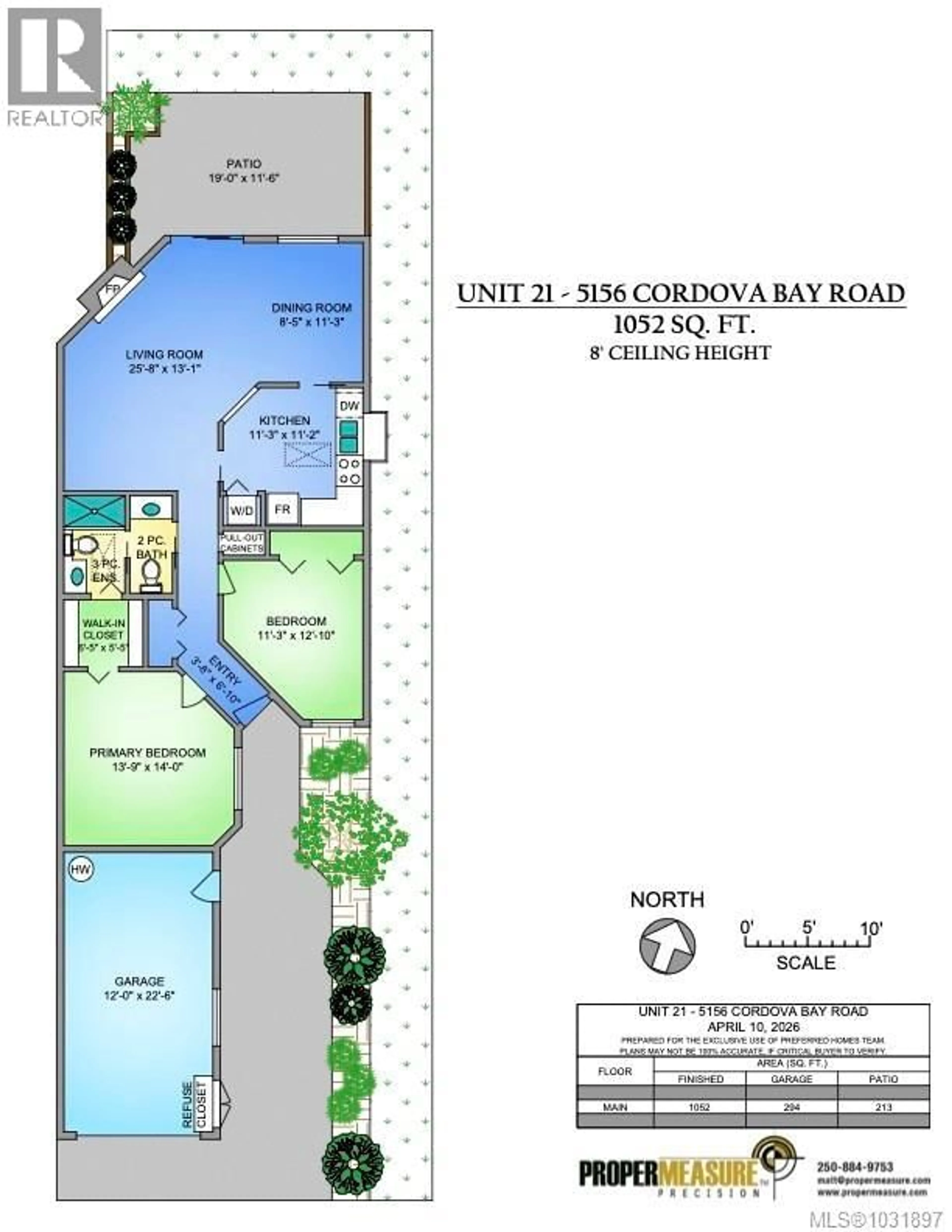 Floor plan for 21 - 5156 CORDOVA BAY ROAD, Saanich British Columbia V8Y2X6