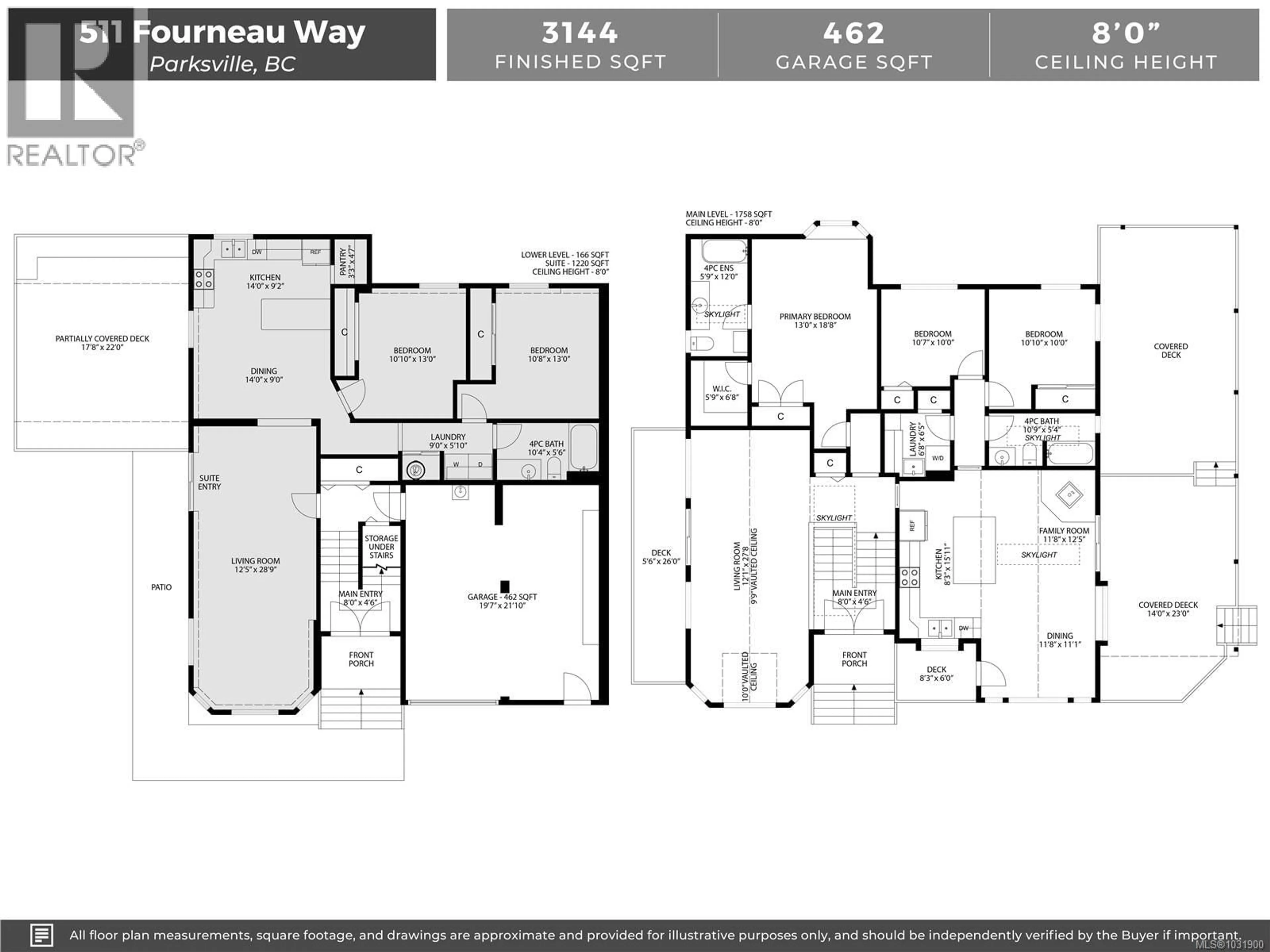 Floor plan for 511 FOURNEAU WAY, Parksville British Columbia V9P2J7