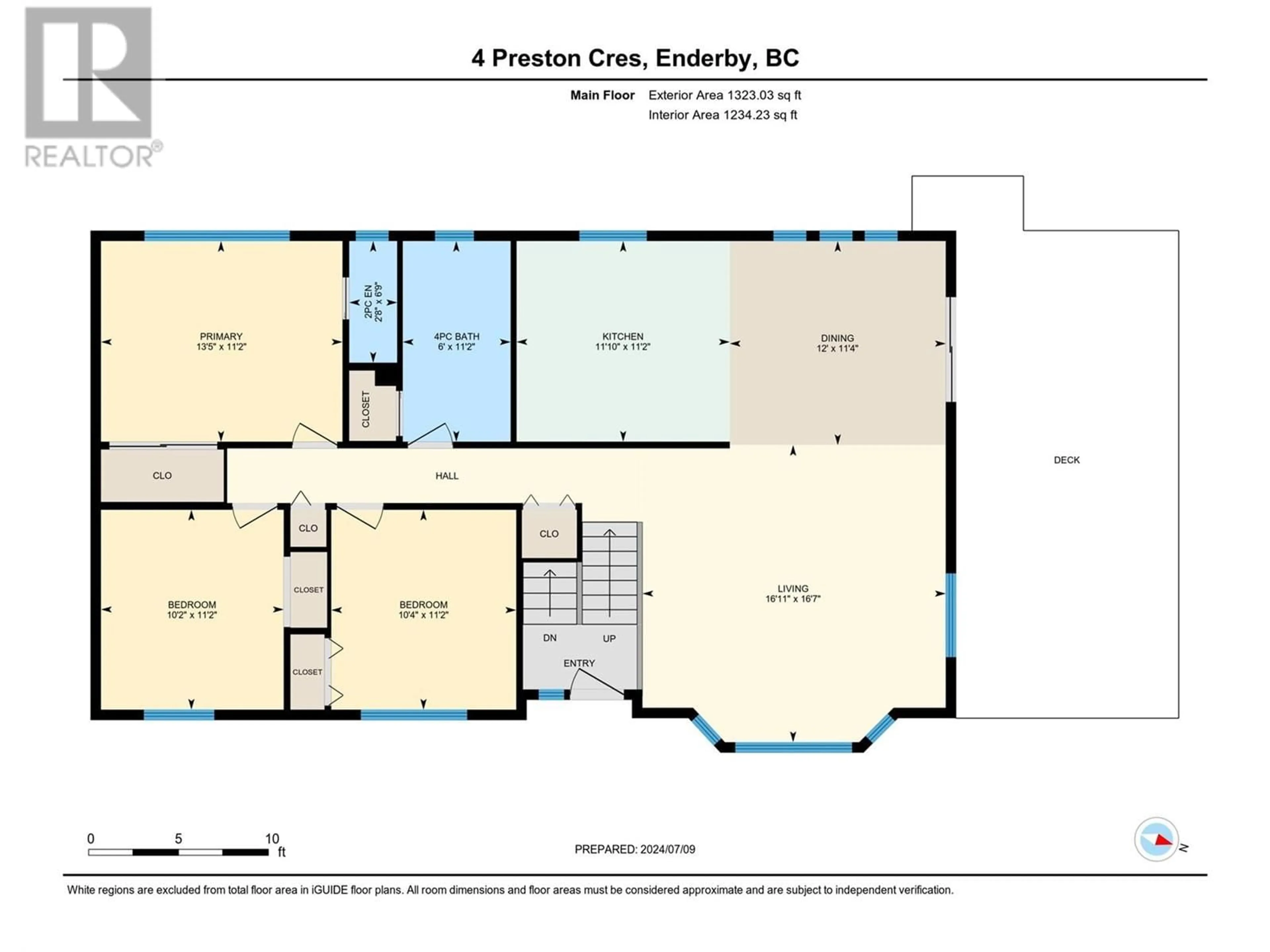 Floor plan for 4 Preston Crescent, Enderby British Columbia V4Y4C5