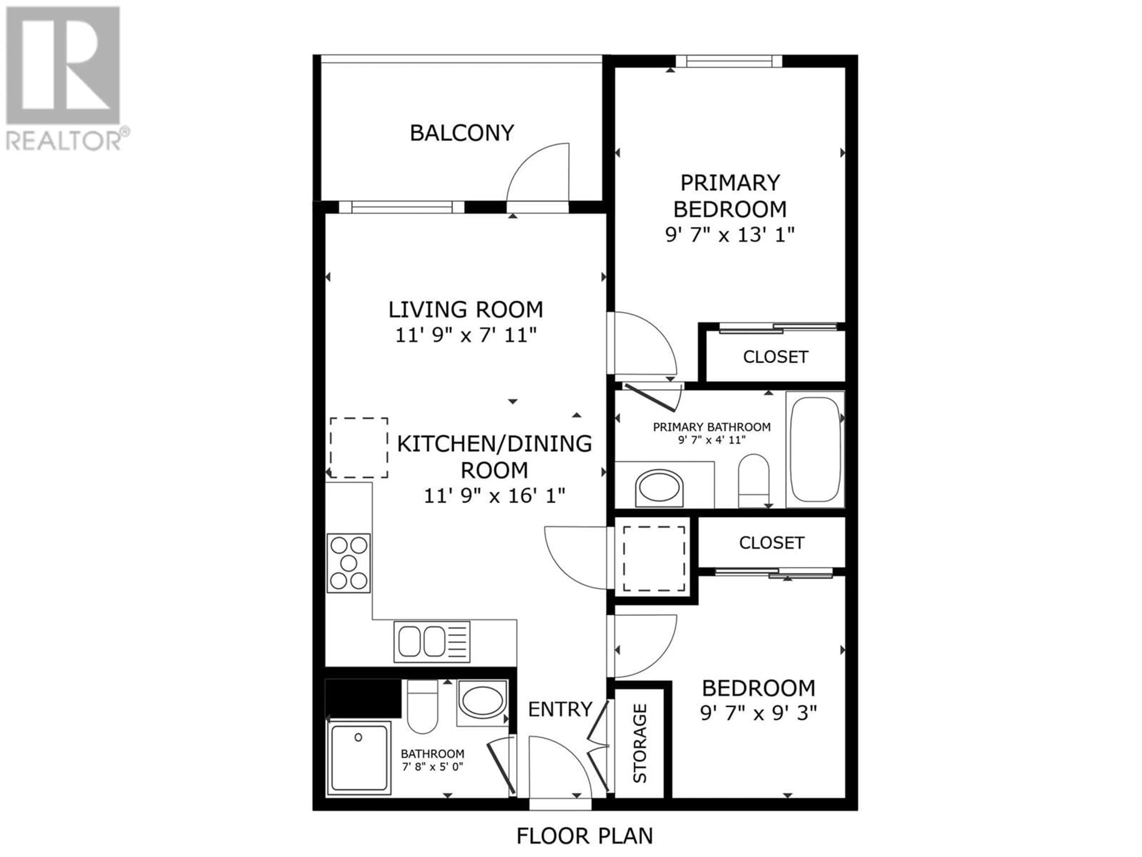 Floor plan for 3409 28 Avenue Unit# 208, Vernon British Columbia V1T0B3