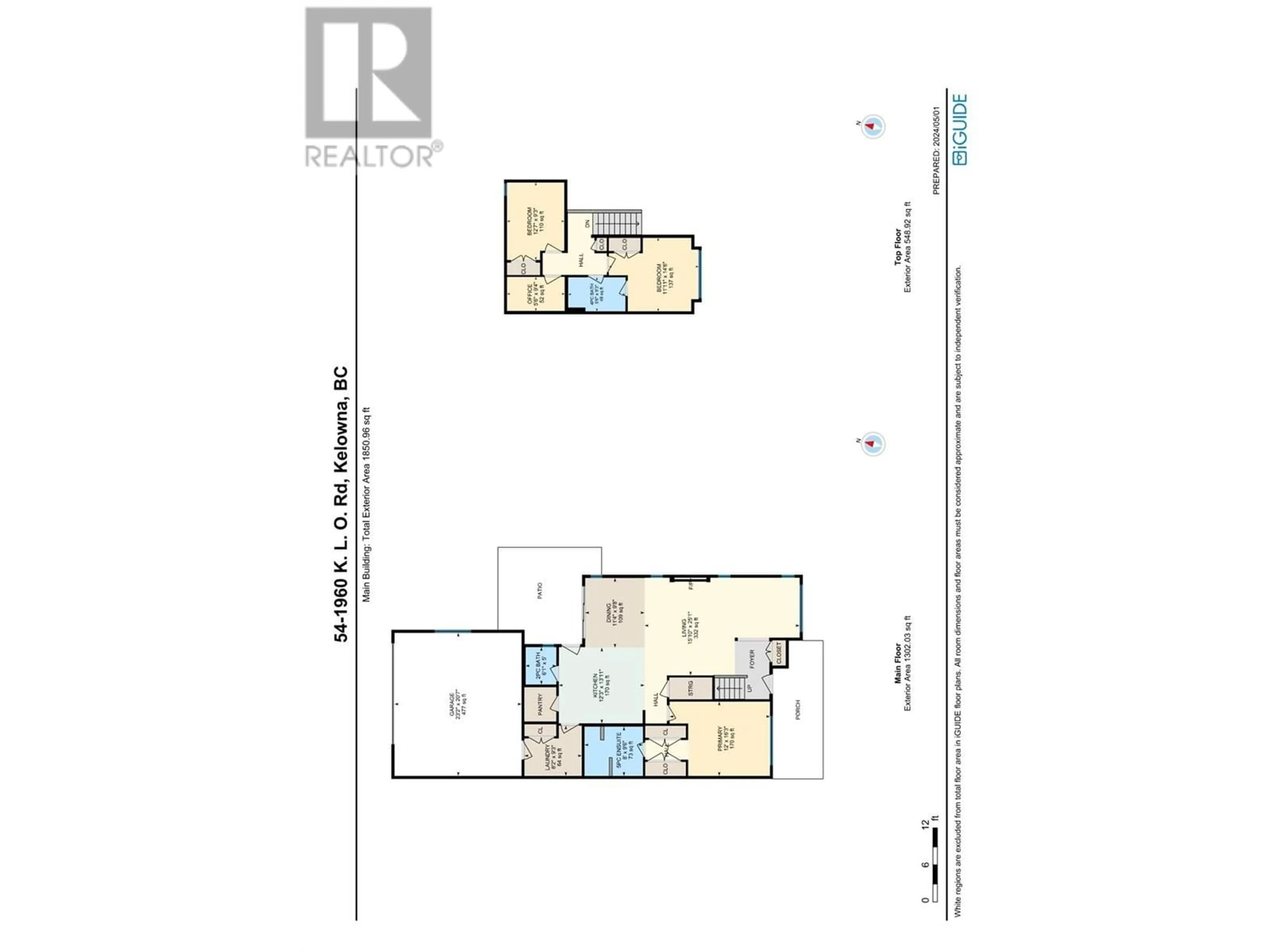 Floor plan for 1960 KLO Road Unit# 54, Kelowna British Columbia V1W5L2