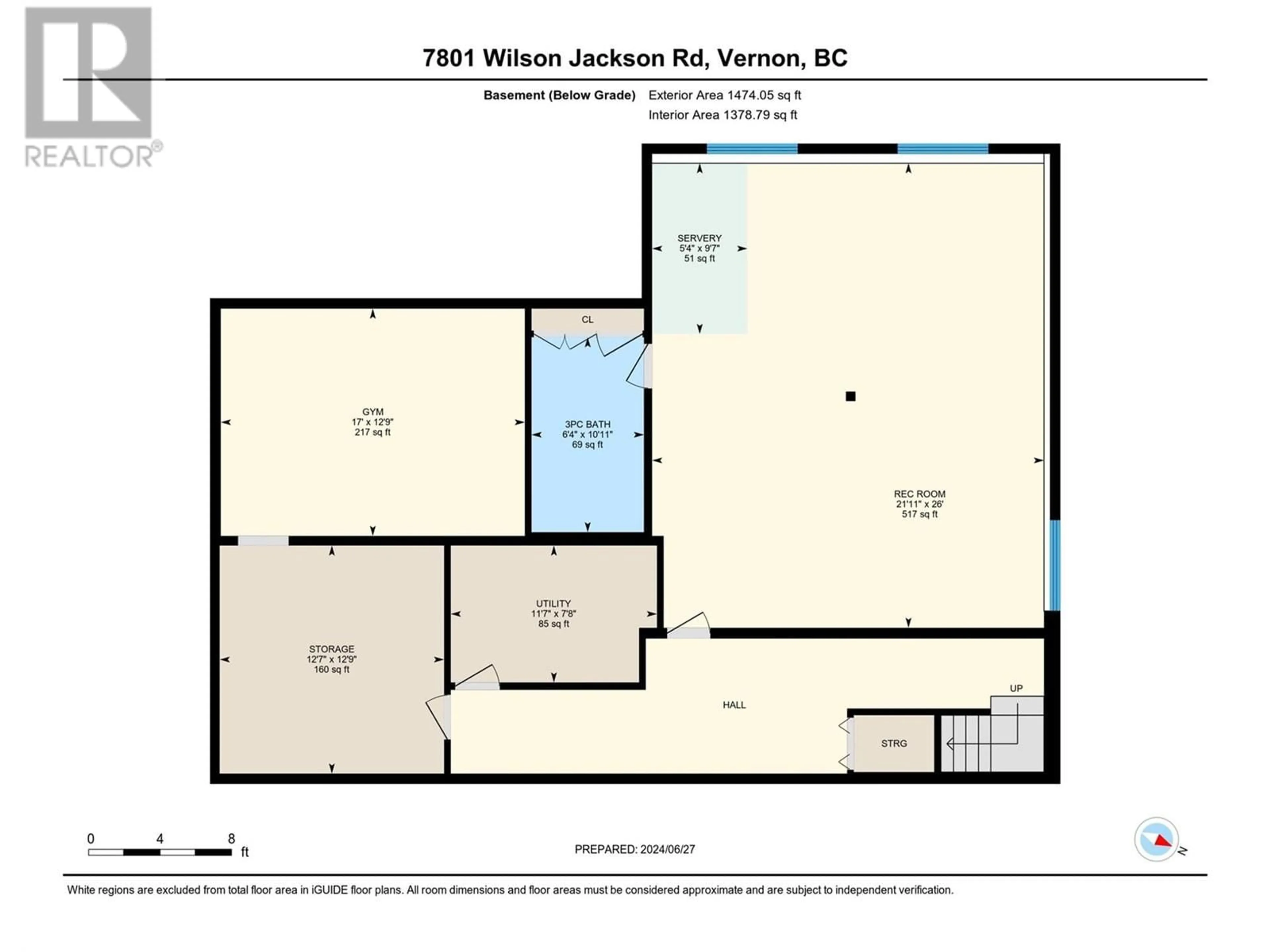 Floor plan for 7801 Wilson-Jackson Road, Vernon British Columbia V1B3N5