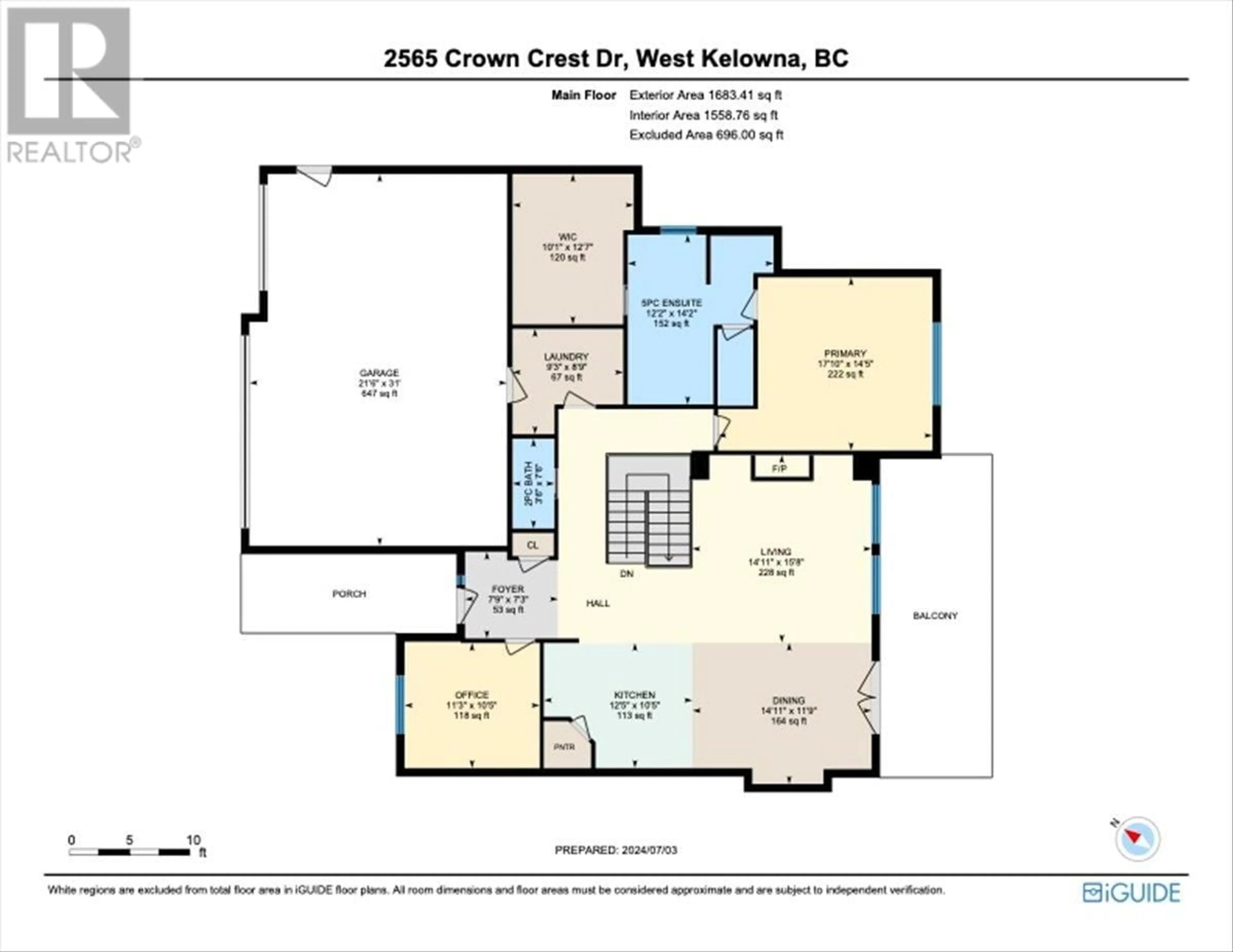 Floor plan for 2565 Crown Crest Drive, West Kelowna British Columbia V4T3N3