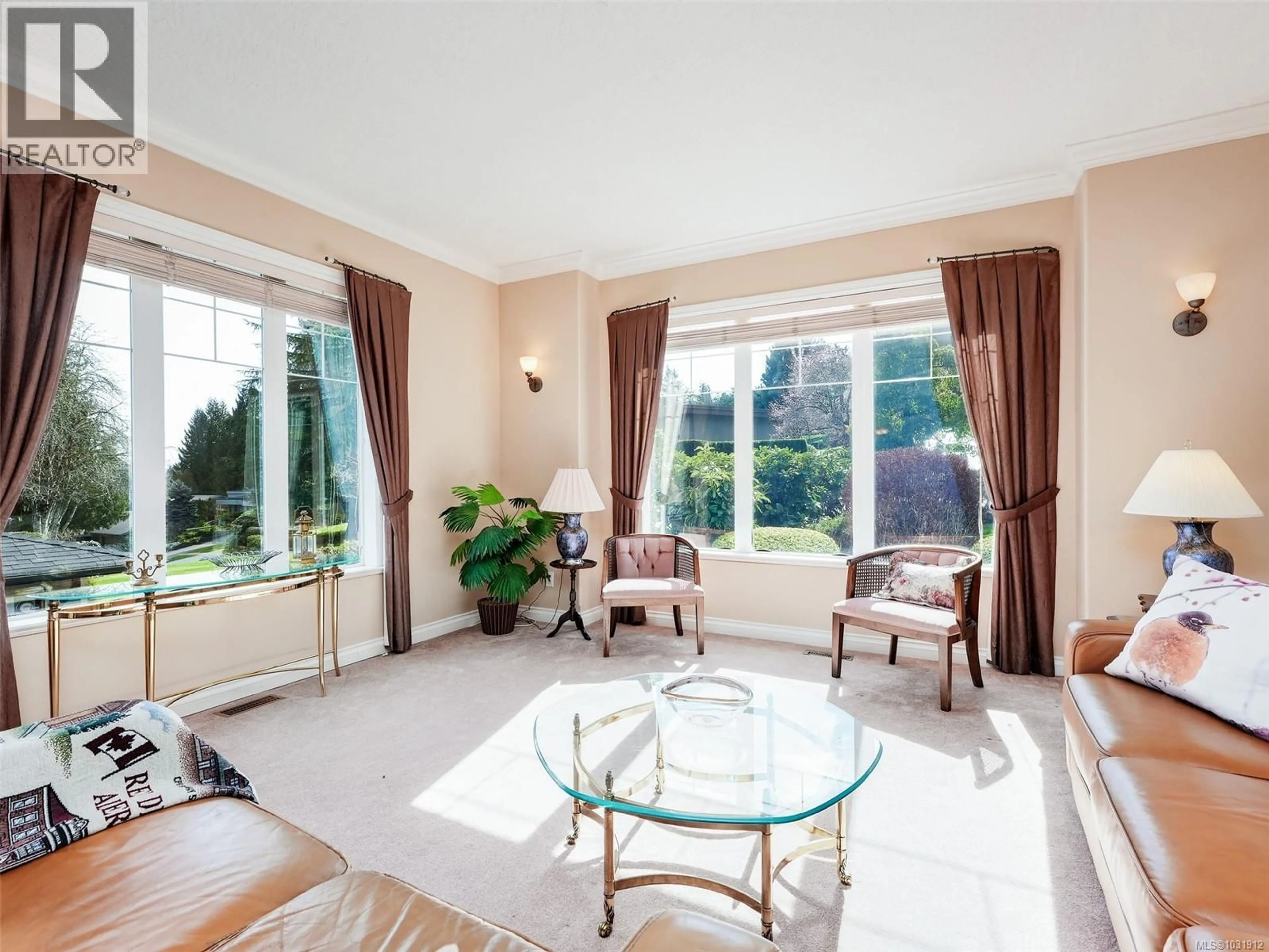 Living room with furniture, ceramic/tile floor for 1668 CRESSWELL DRIVE, North Saanich British Columbia V8L4L8