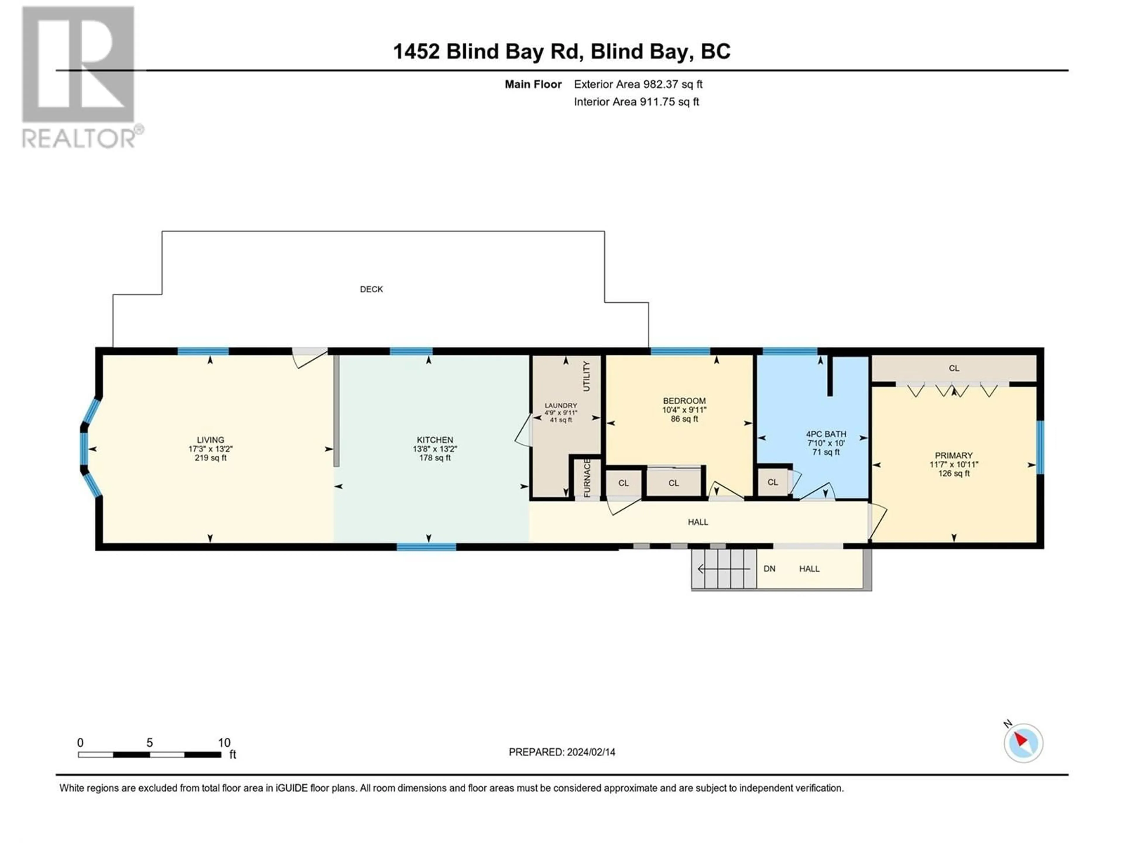 Floor plan for 1452 Blind Bay Road, Sorrento British Columbia V0E2W0