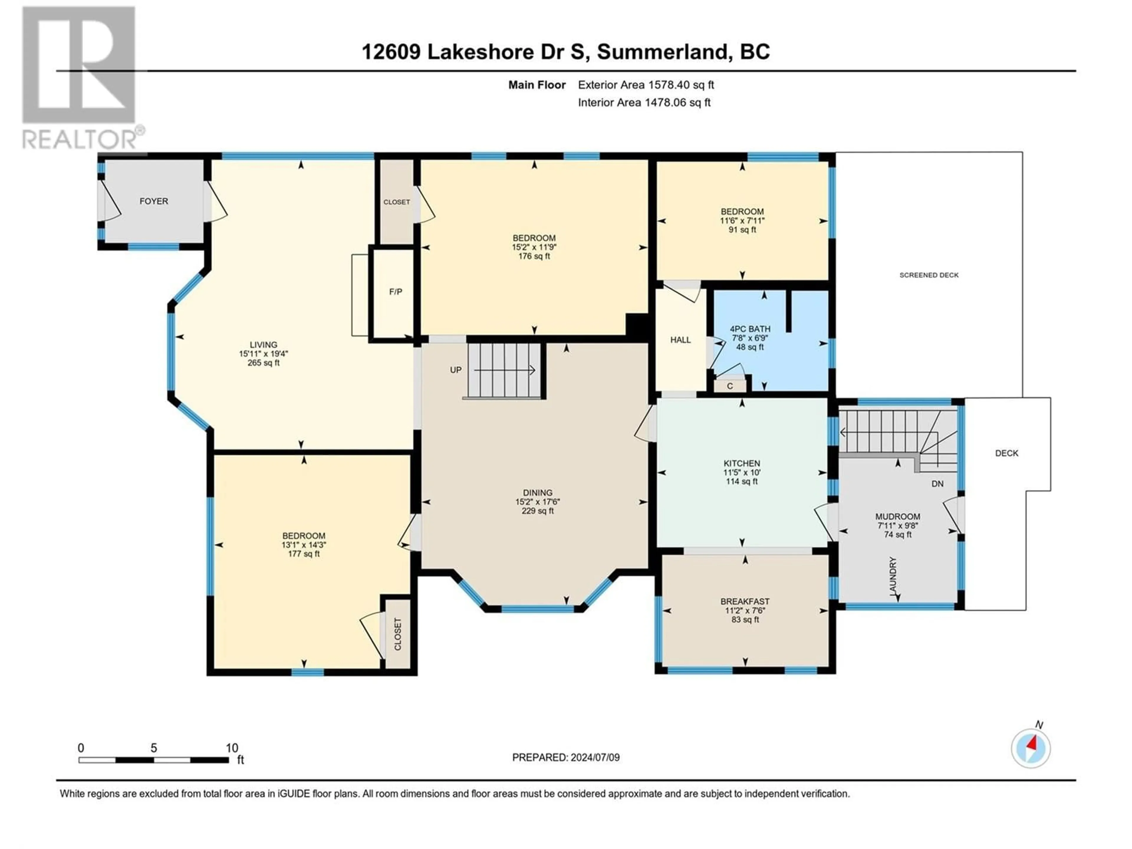 Floor plan for 12609 Lakeshore Drive S, Summerland British Columbia V0H1Z1