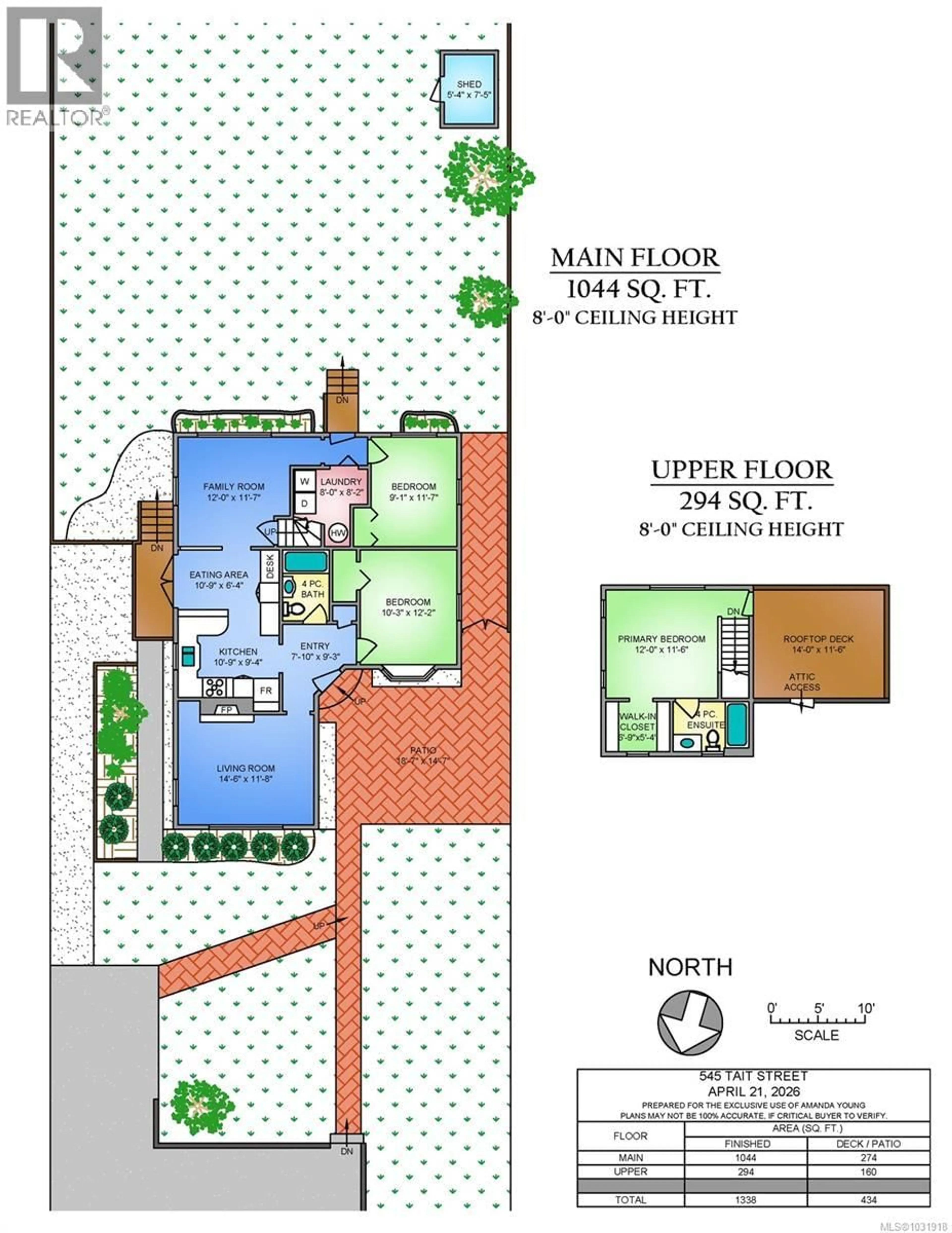 Floor plan for 545 TAIT STREET, Saanich British Columbia V8Z4V6