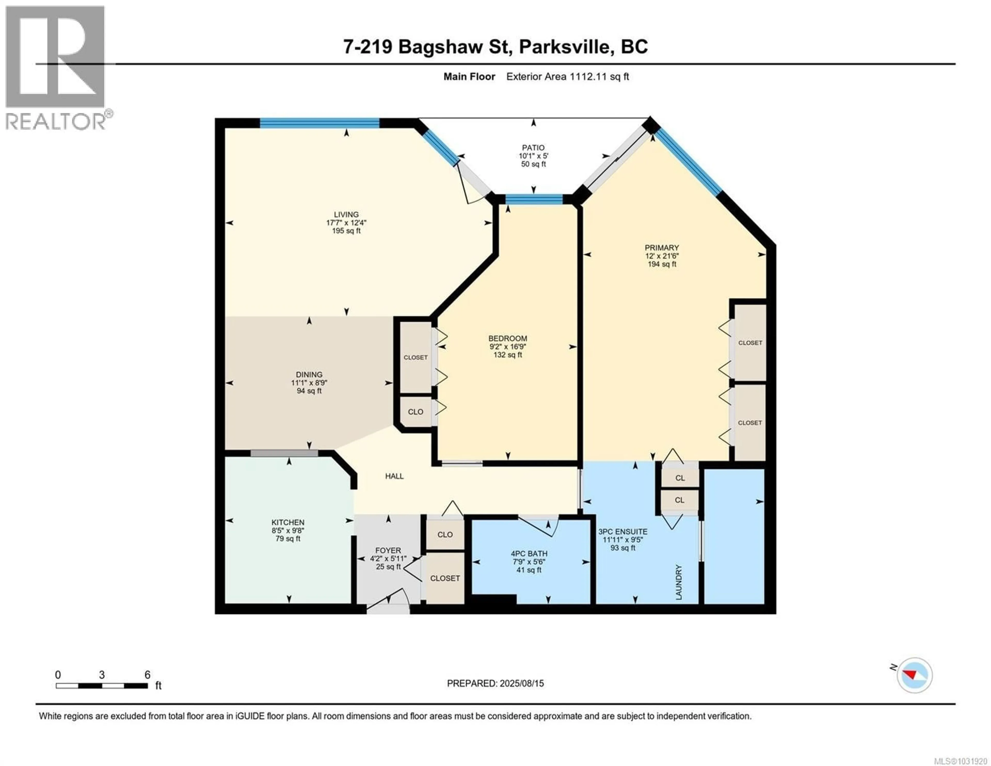Floor plan for 7 - 219 BAGSHAW STREET, Parksville British Columbia V9P2H1