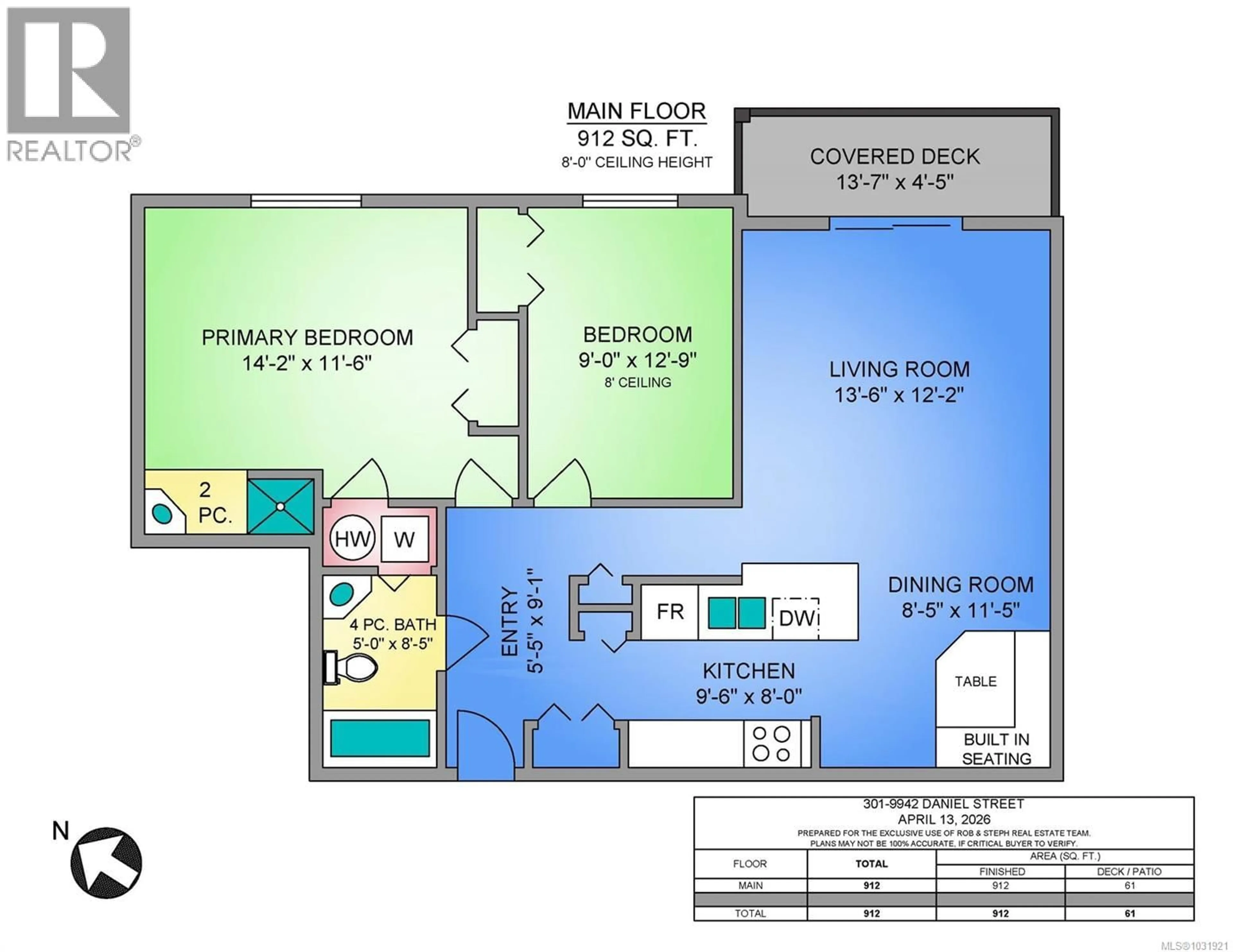 Floor plan for 301 - 9942 DANIEL STREET, Chemainus British Columbia V0R1K1