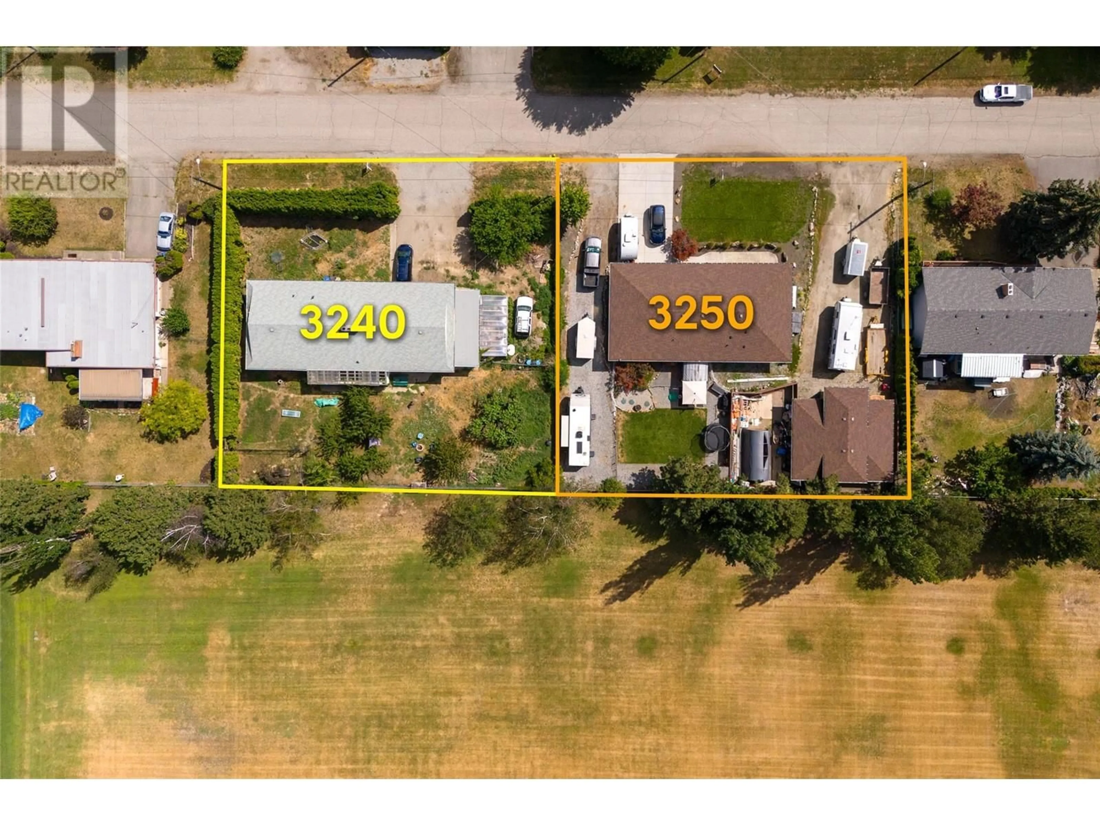 A pic from outside/outdoor area/front of a property/back of a property/a pic from drone, street for 3240 ST. AMAND ROAD, Kelowna British Columbia V1W3P1