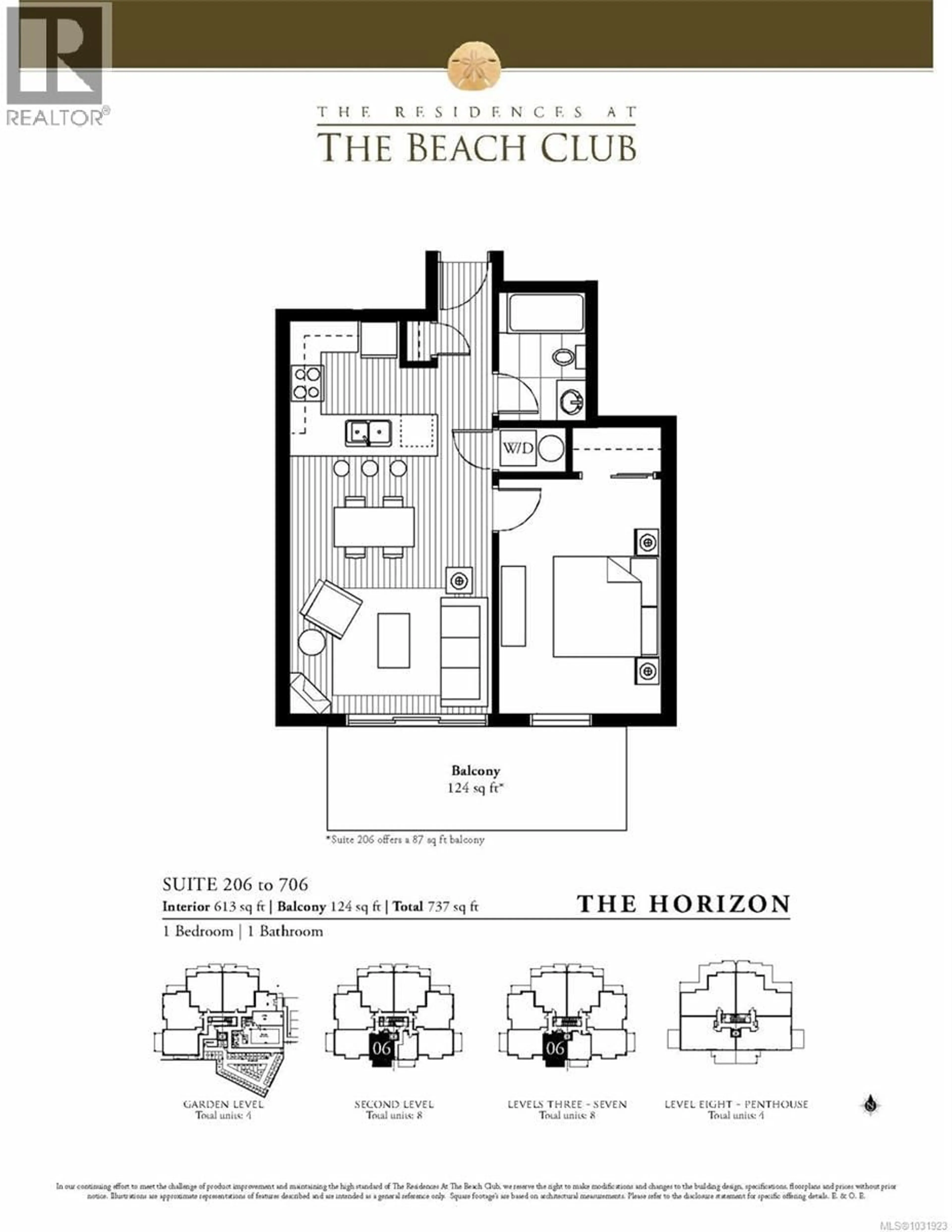 Floor plan for 206 - 194 BEACHSIDE DRIVE, Parksville British Columbia V9P0B1