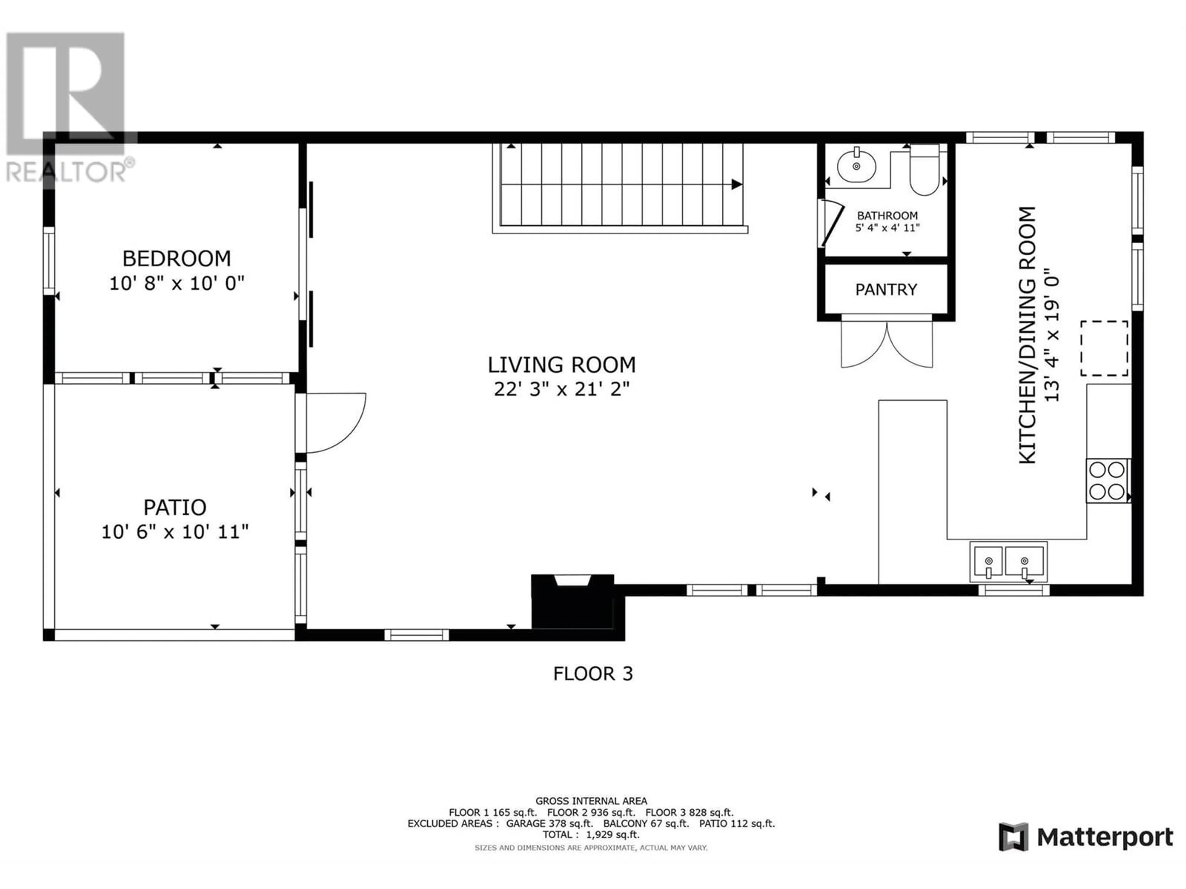 Floor plan for 1209 Riverside Avenue Unit# F, Sicamous British Columbia V0E2V0