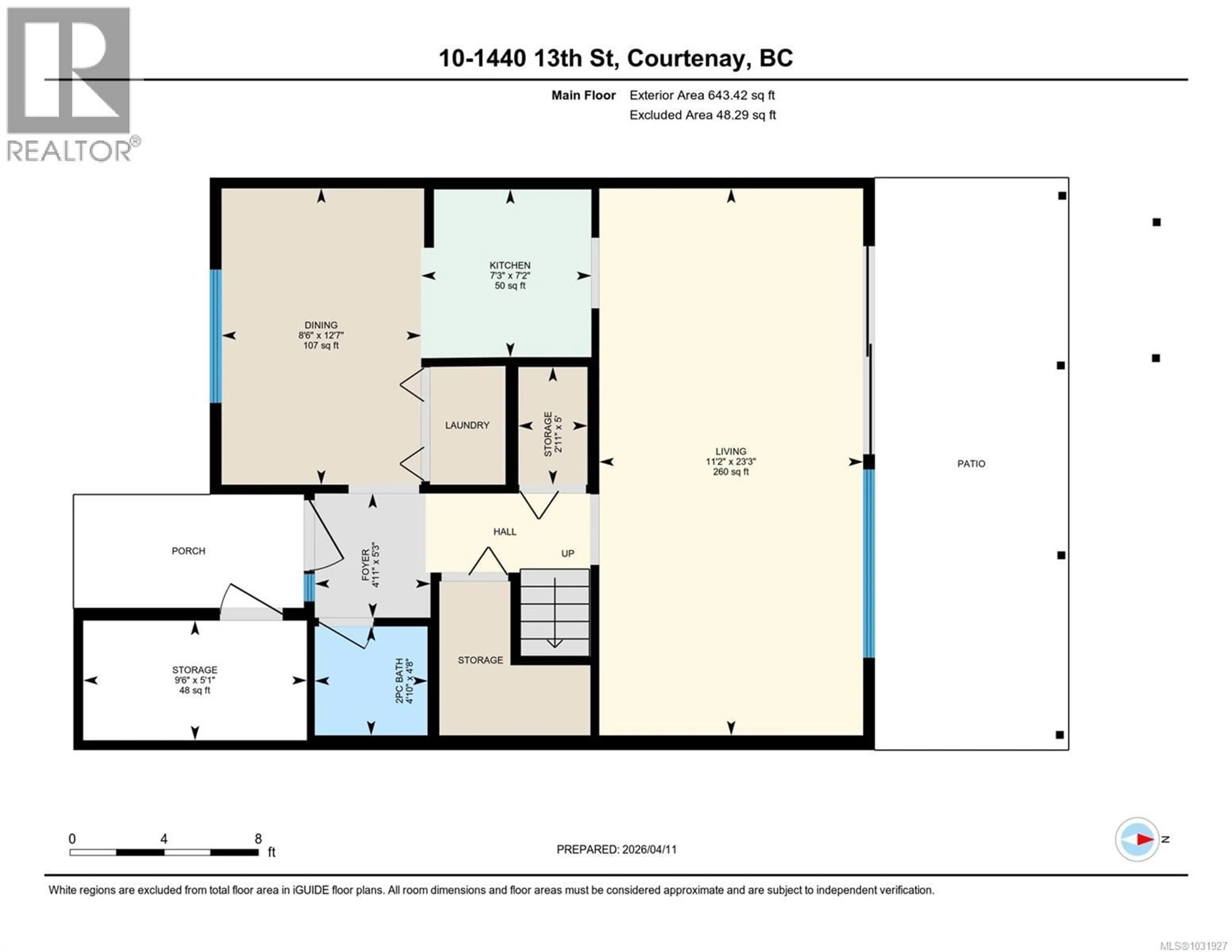 Floor plan for 10 - 1440 13TH STREET, Courtenay British Columbia V9N6C1