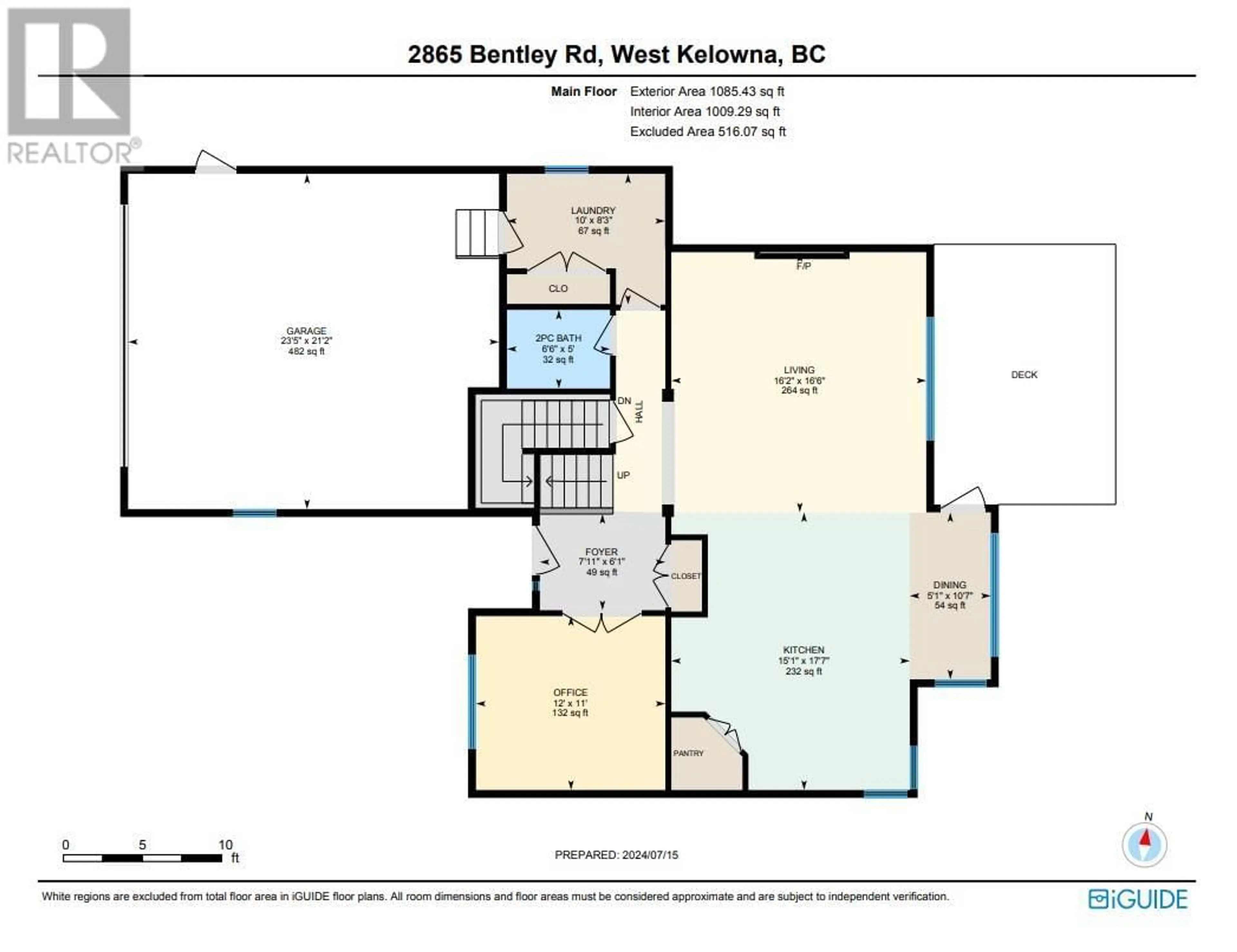 Floor plan for 2865 Bentley Road, West Kelowna British Columbia V4T3A9