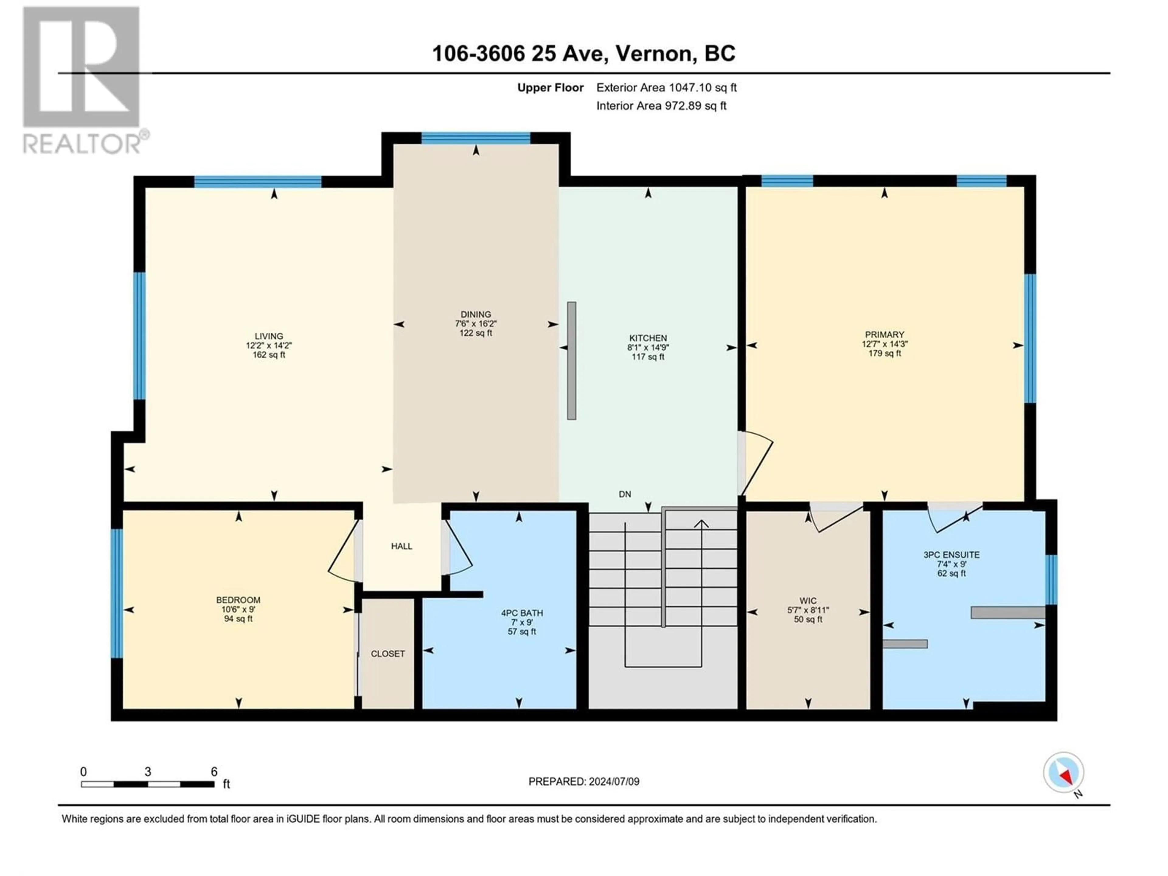 Floor plan for 3606 25th Avenue Unit# 106, Vernon British Columbia V1T1P3