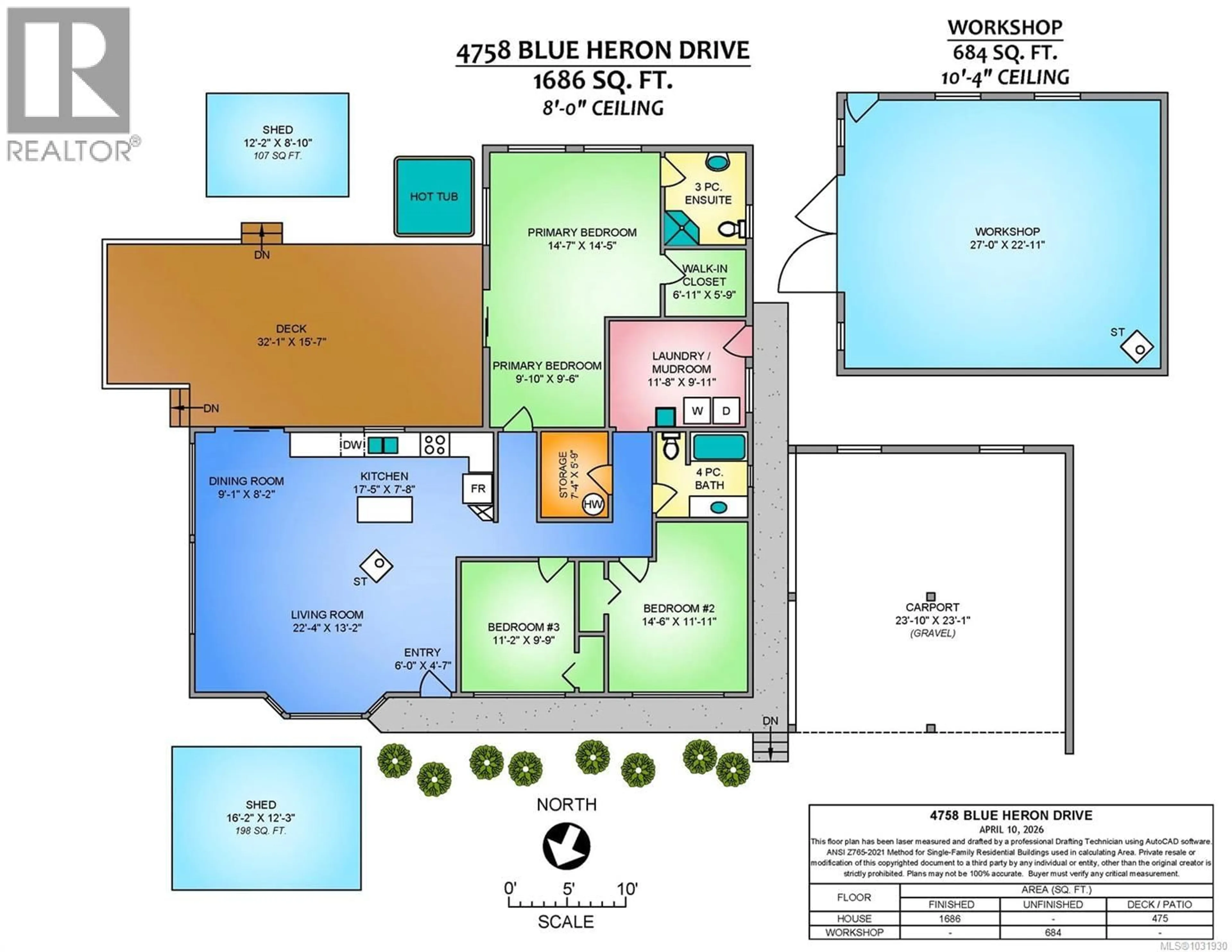 Floor plan for 4758 BLUE HERON DRIVE, Bowser British Columbia V0R1G0