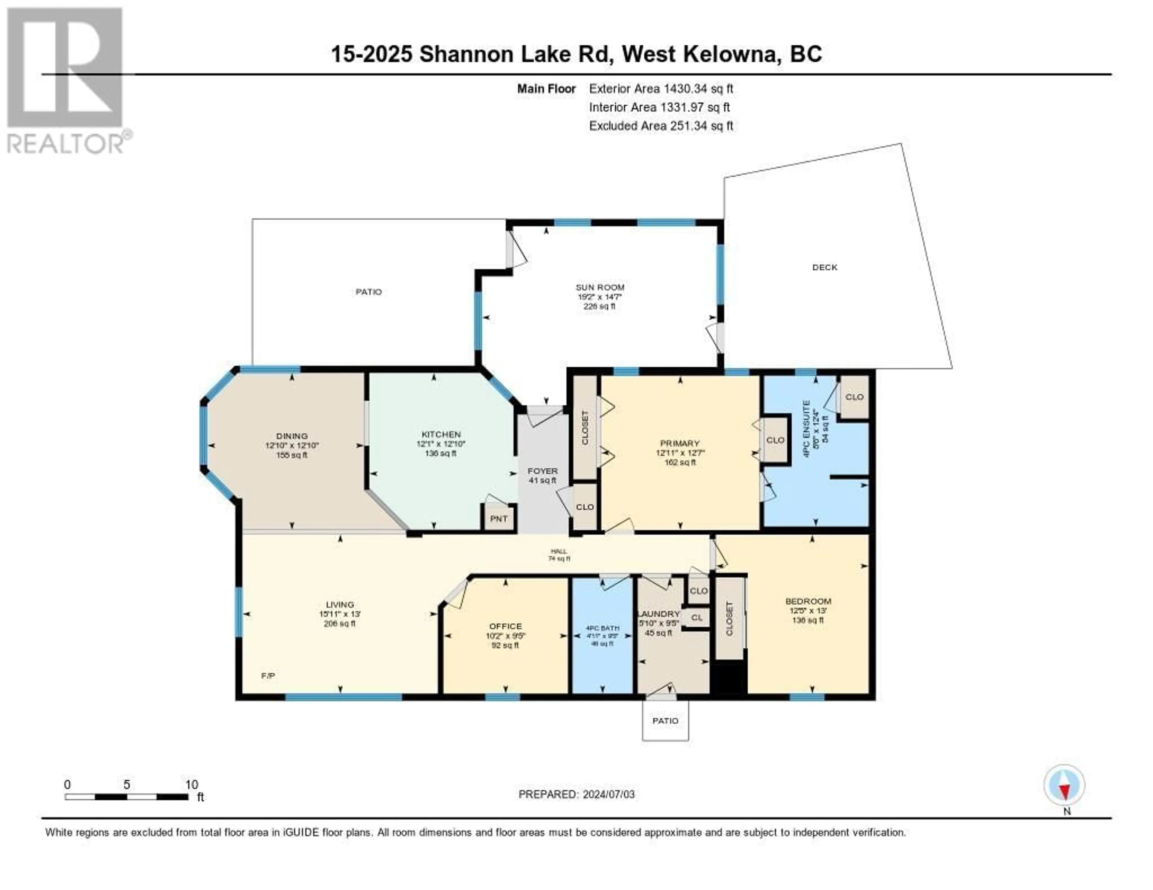 Floor plan for 2025 Shannon Lake Road Unit# 15, West Kelowna British Columbia V4T1L6