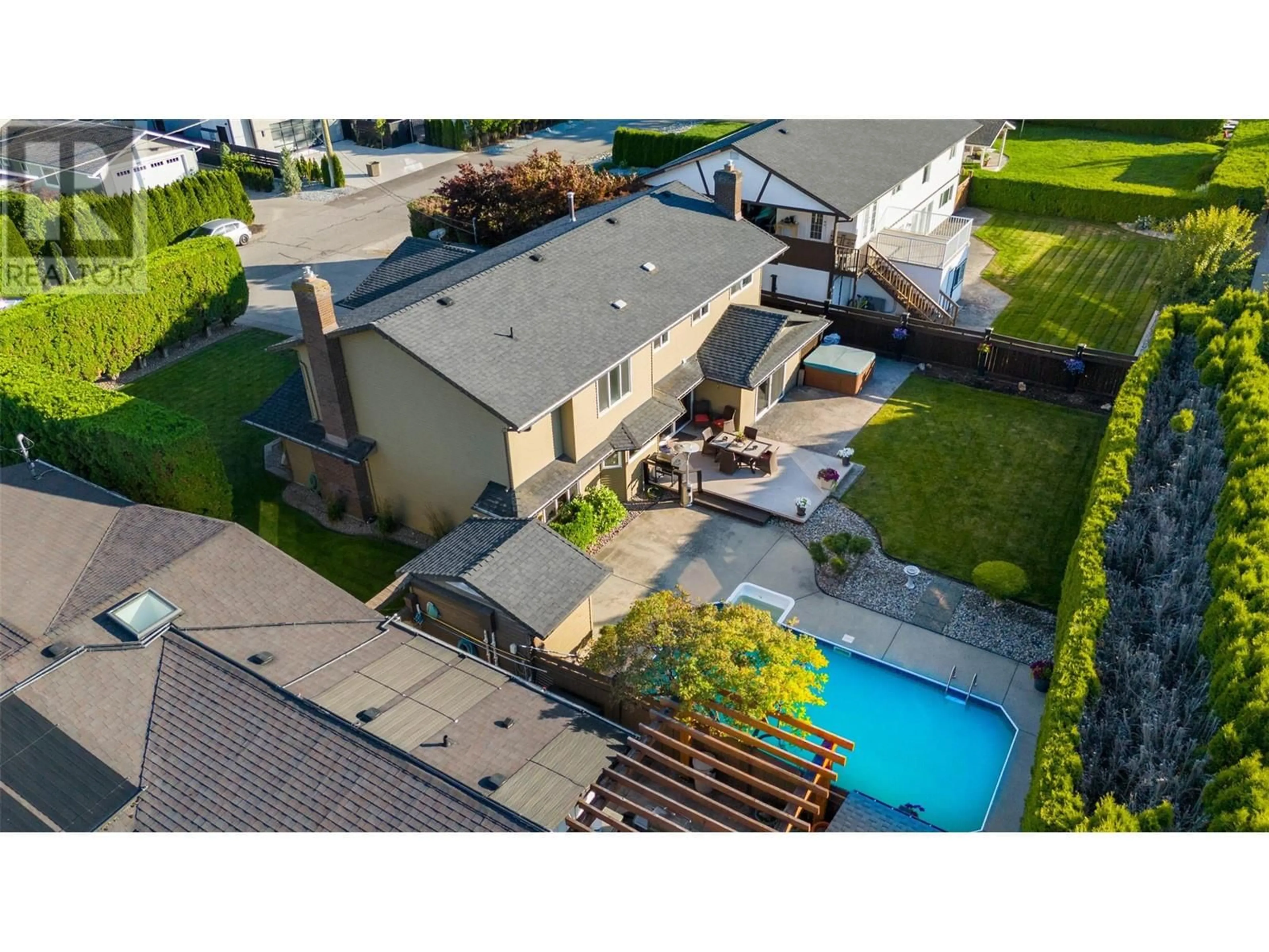 A pic from outside/outdoor area/front of a property/back of a property/a pic from drone, street for 1638 PRITCHARD DRIVE, West Kelowna British Columbia V4T1X3