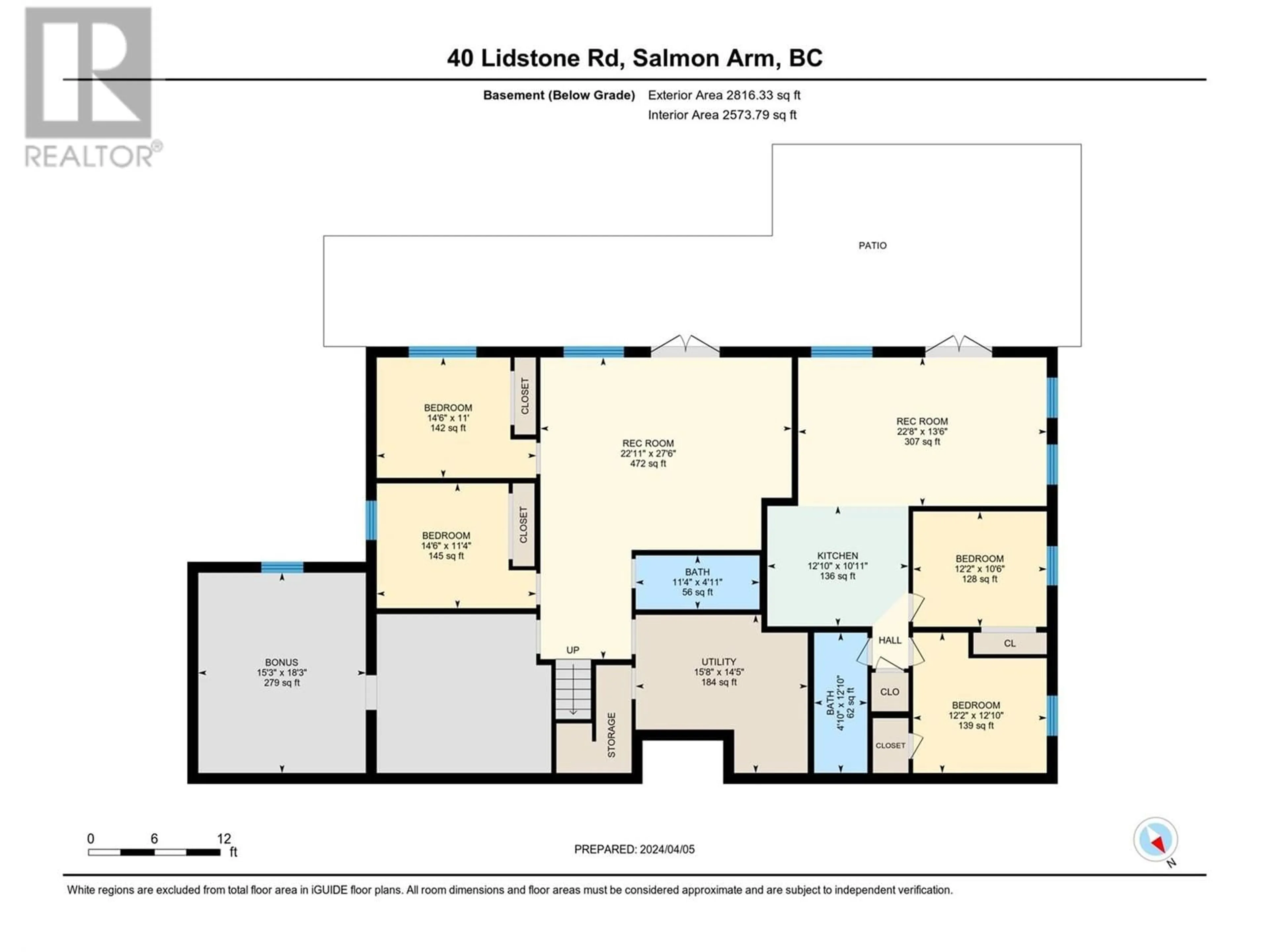 Floor plan for 40 Lidstone Road, Salmon Arm British Columbia V1E2Y1