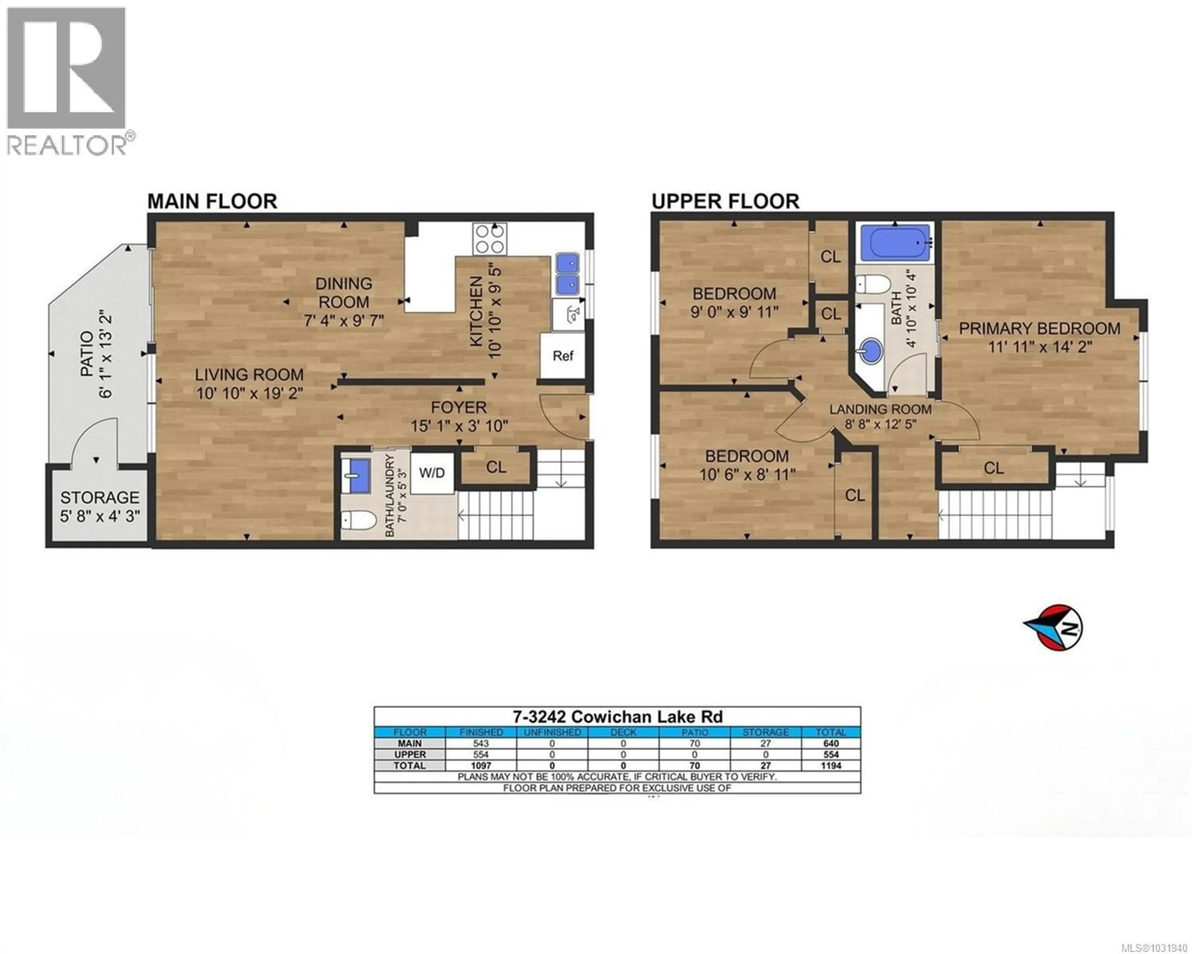 Floor plan for 7 - 3242 COWICHAN LAKE ROAD, Duncan British Columbia V9L4B9