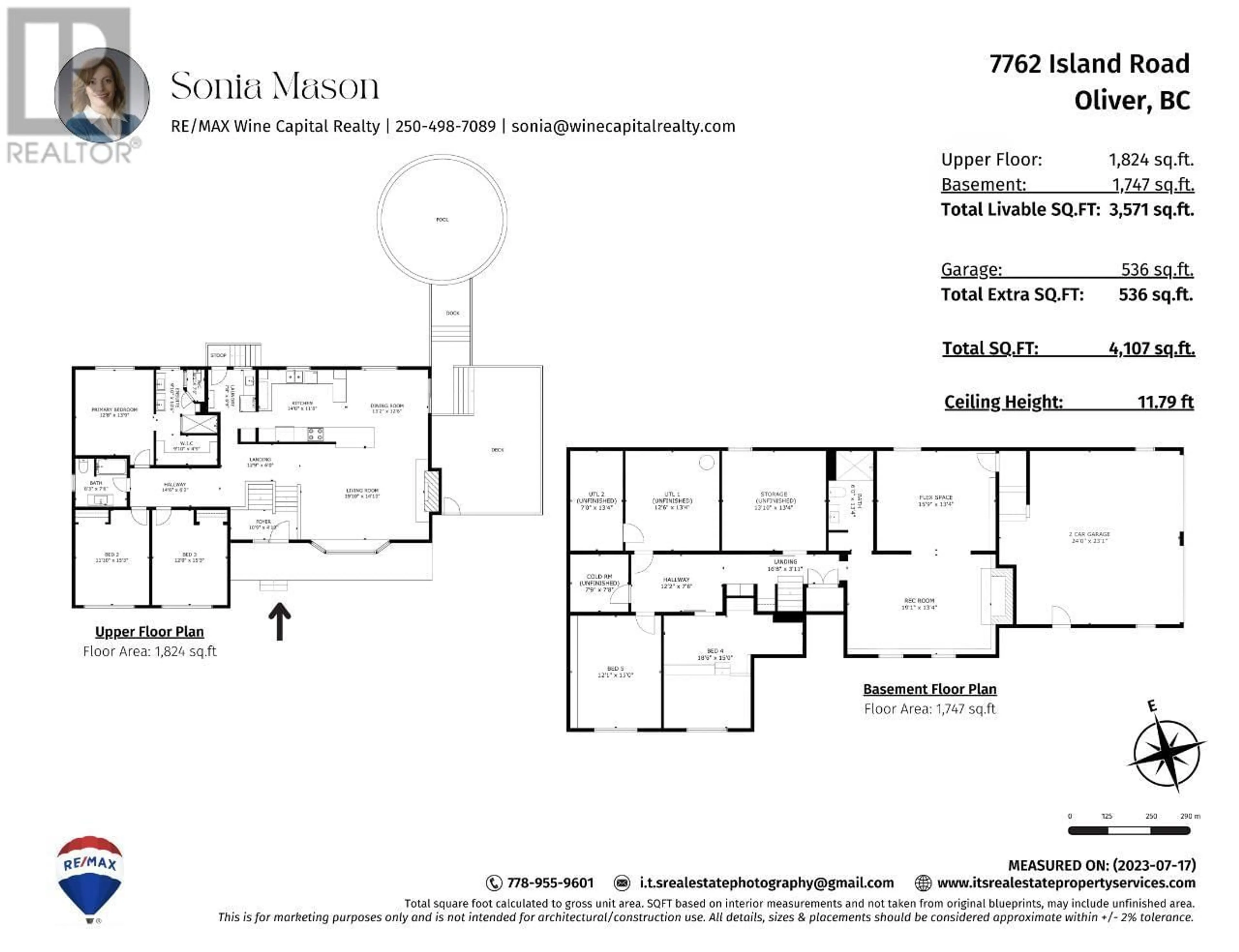 Floor plan for 7762 ISLAND Road, Oliver British Columbia V0H1T7