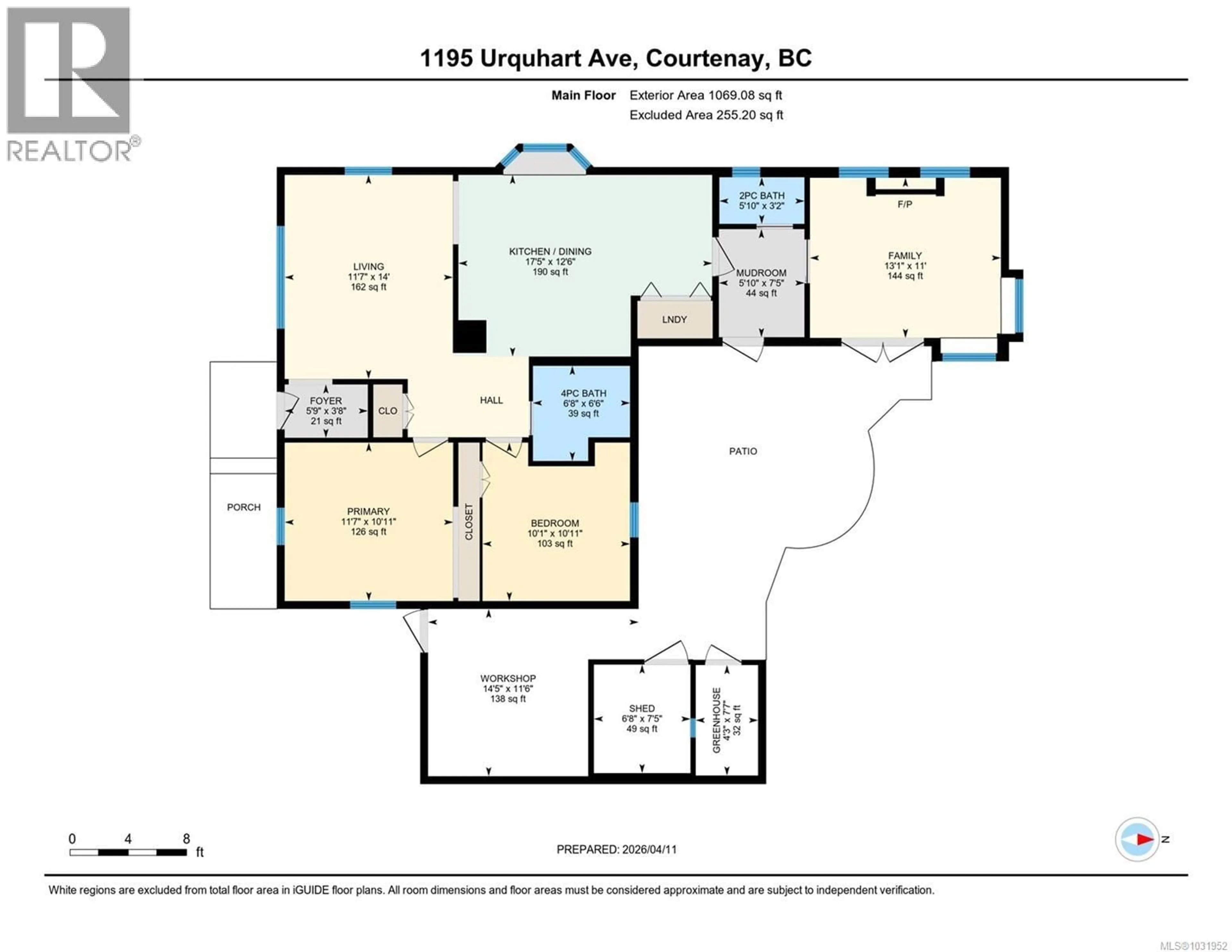 Floor plan for 1195 URQUHART AVENUE, Courtenay British Columbia V9N3K6