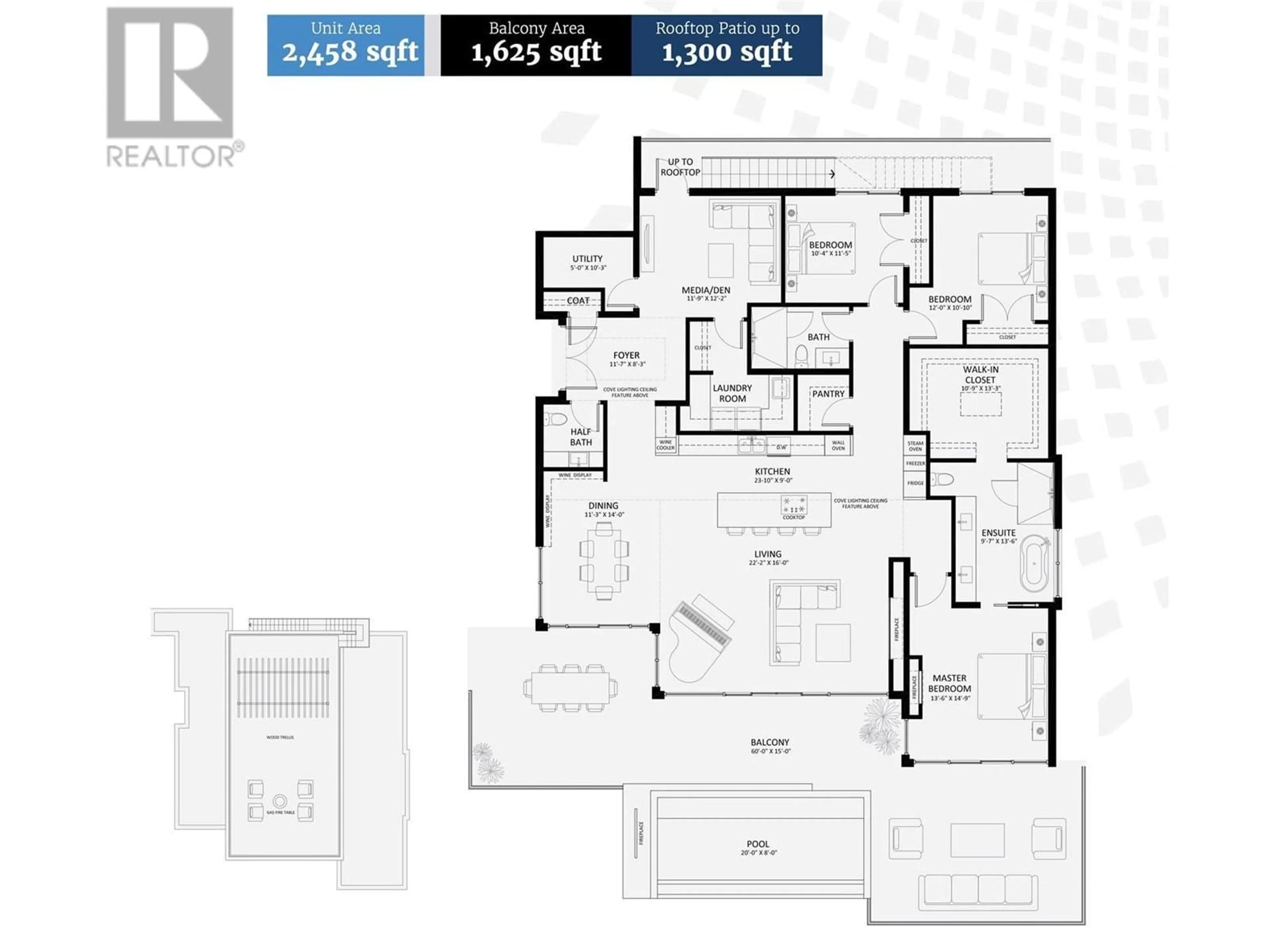 Floor plan for 13415 Lakeshore Drive S Unit# PH2, Summerland British Columbia V0H1Z1