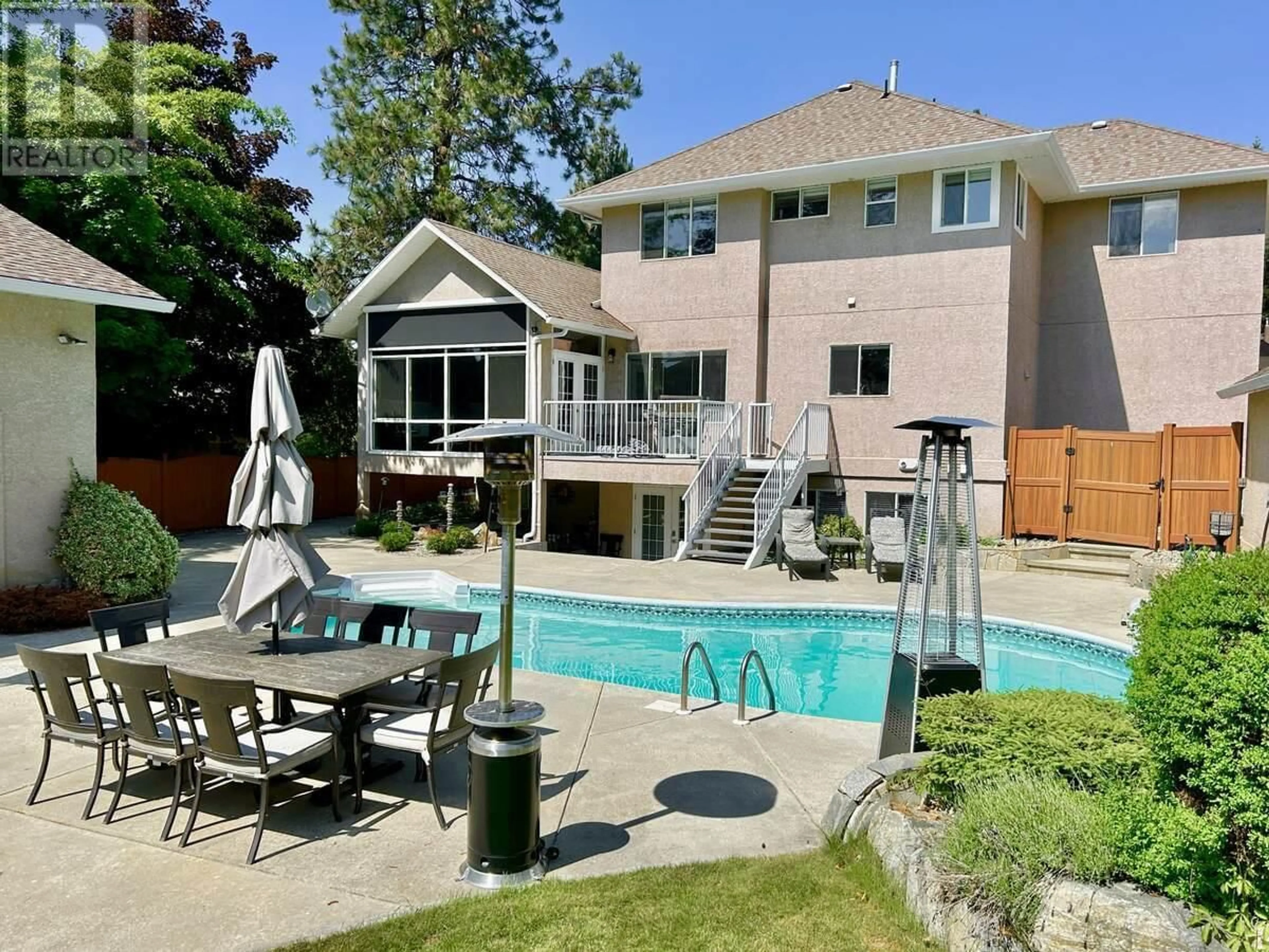 Patio, water/lake/river/ocean view for 3911 LAKEVALE PLACE, Kelowna British Columbia V1W3Z5