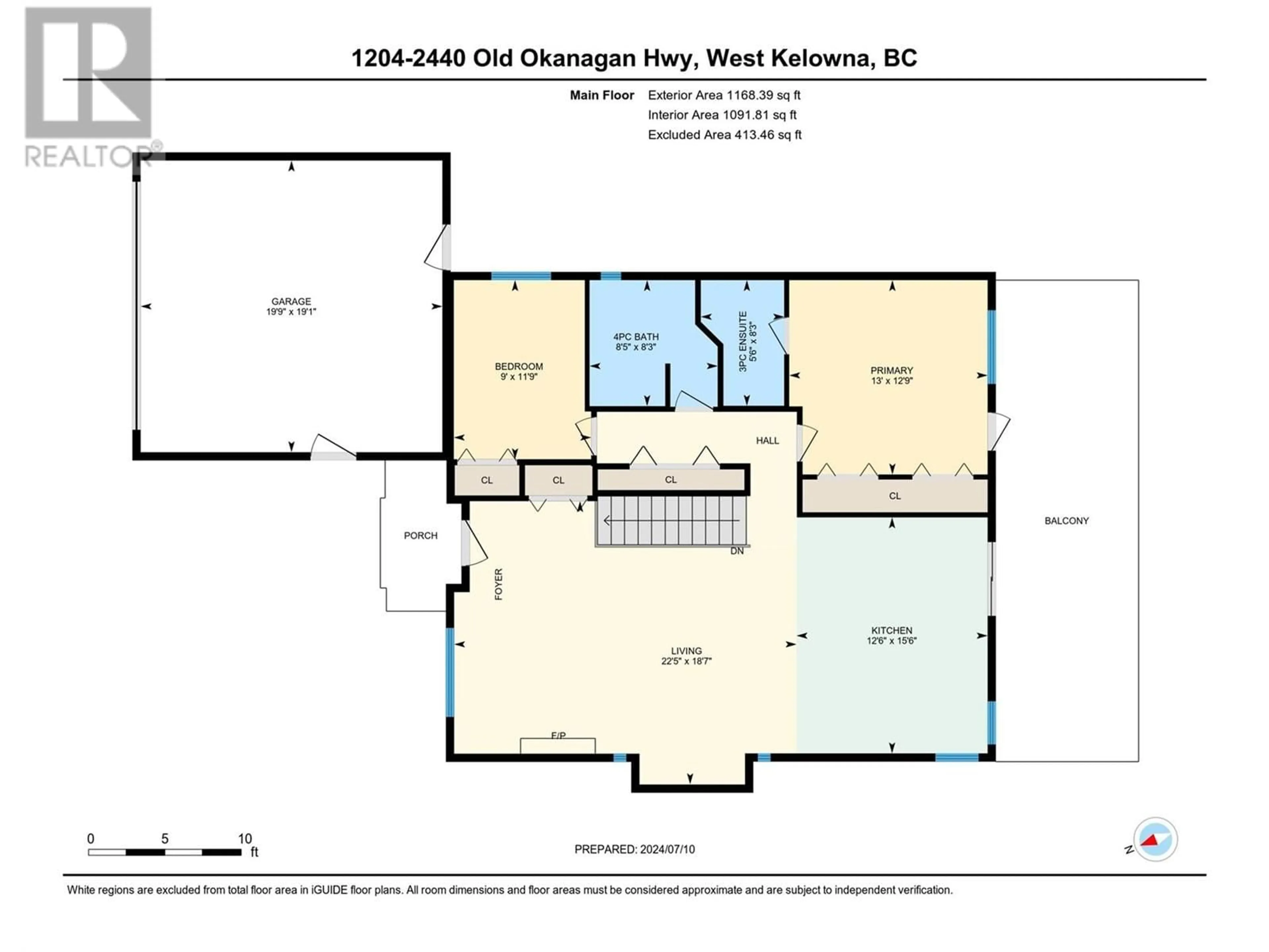 Floor plan for 1204 Green Bay Drive, Westbank British Columbia V4T1X6