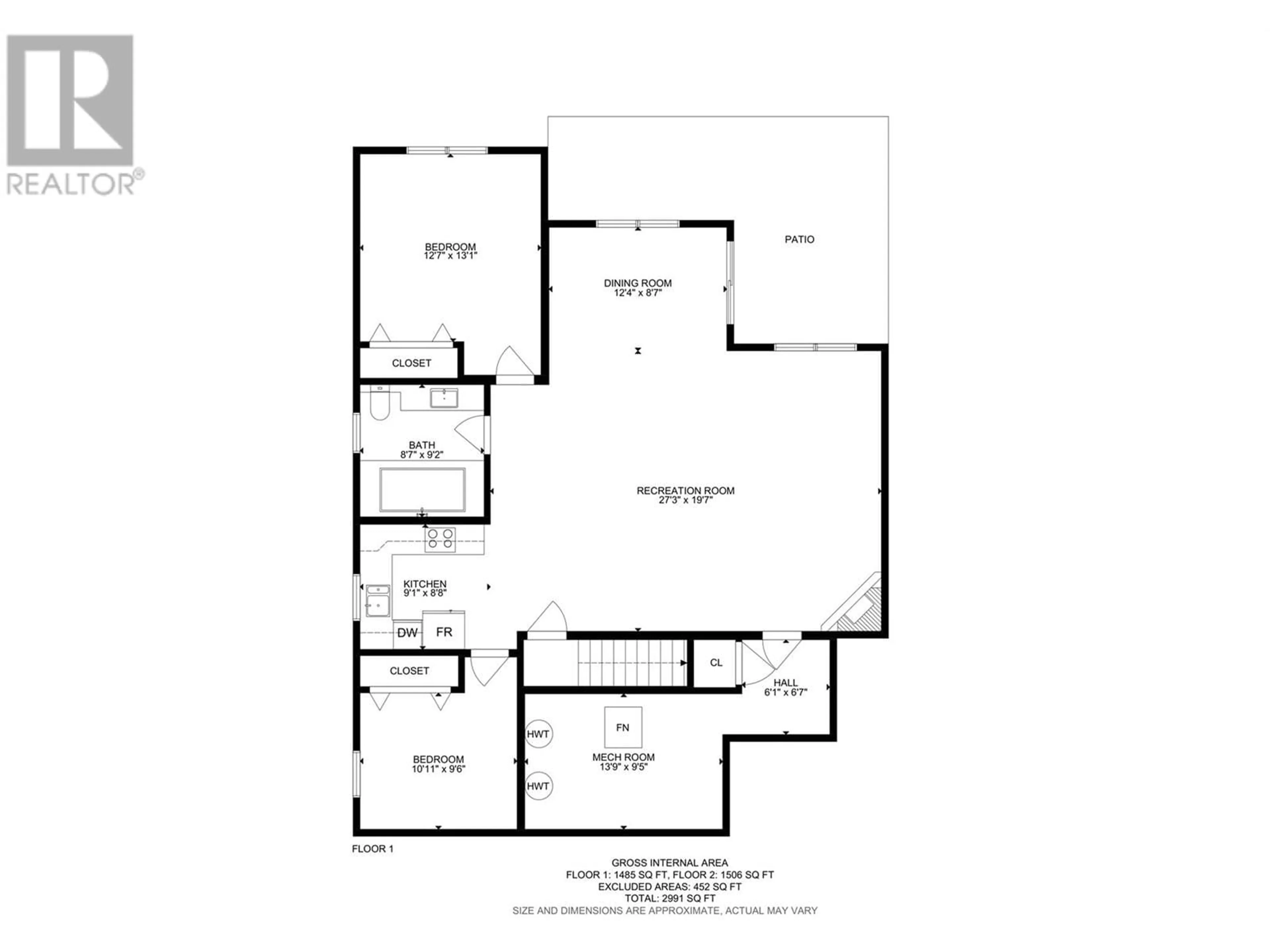 Floor plan for 4128 Solana Place, West Kelowna British Columbia V4T2Y9